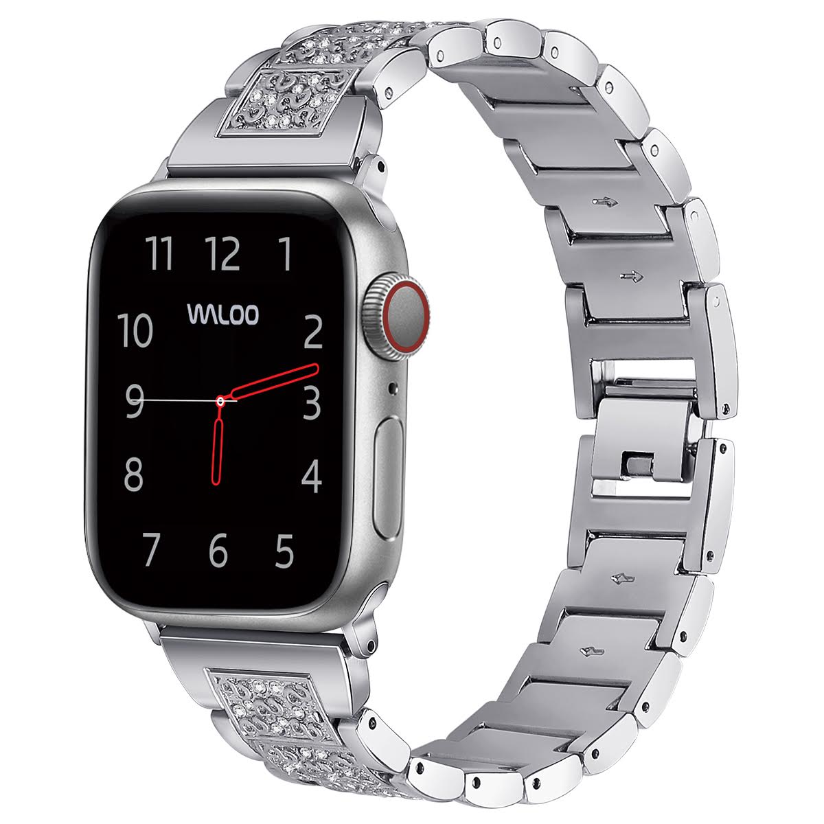 Waloo Rhinestone Pattern Band For Apple Watch