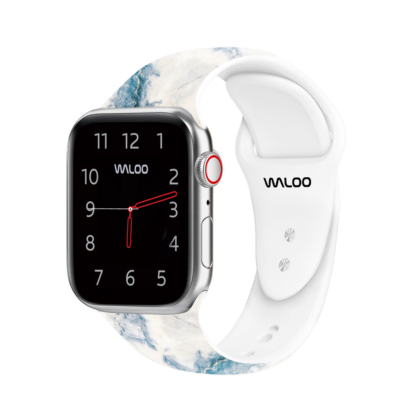 Waloo Marble Silicone Sport Band For Apple Watch