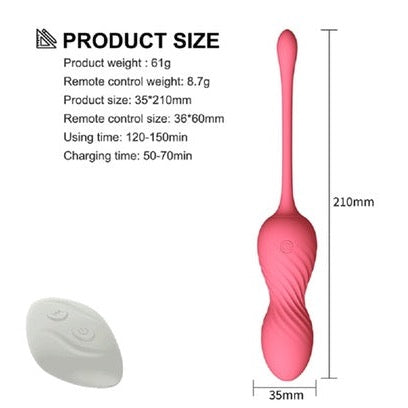 Kegel Ball Vibrator G Spot Wireless Kegel Exercisers Vibrating Egg W/ Remote