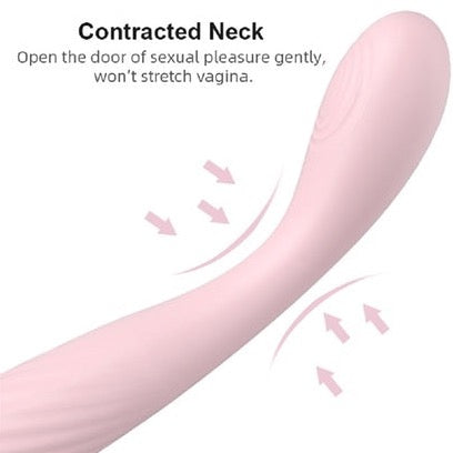 G Spot Curved Waterproof Dildo Vibrator Pen Stimulation Massager 10 Modes