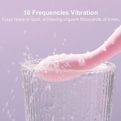G Spot Curved Waterproof Dildo Vibrator Pen Stimulation Massager 10 Modes