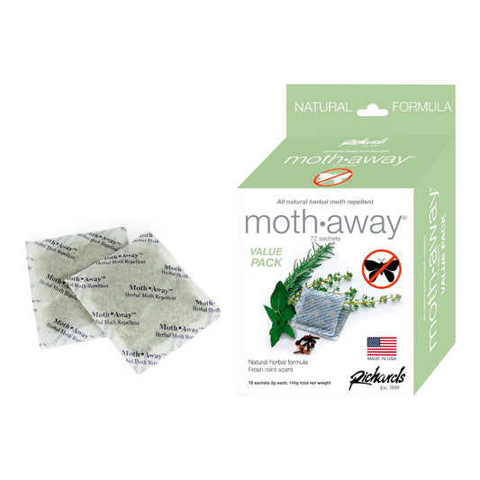 Moth Away All Natural Herbal Moth Repellent - Non Toxic - Standard Sachets