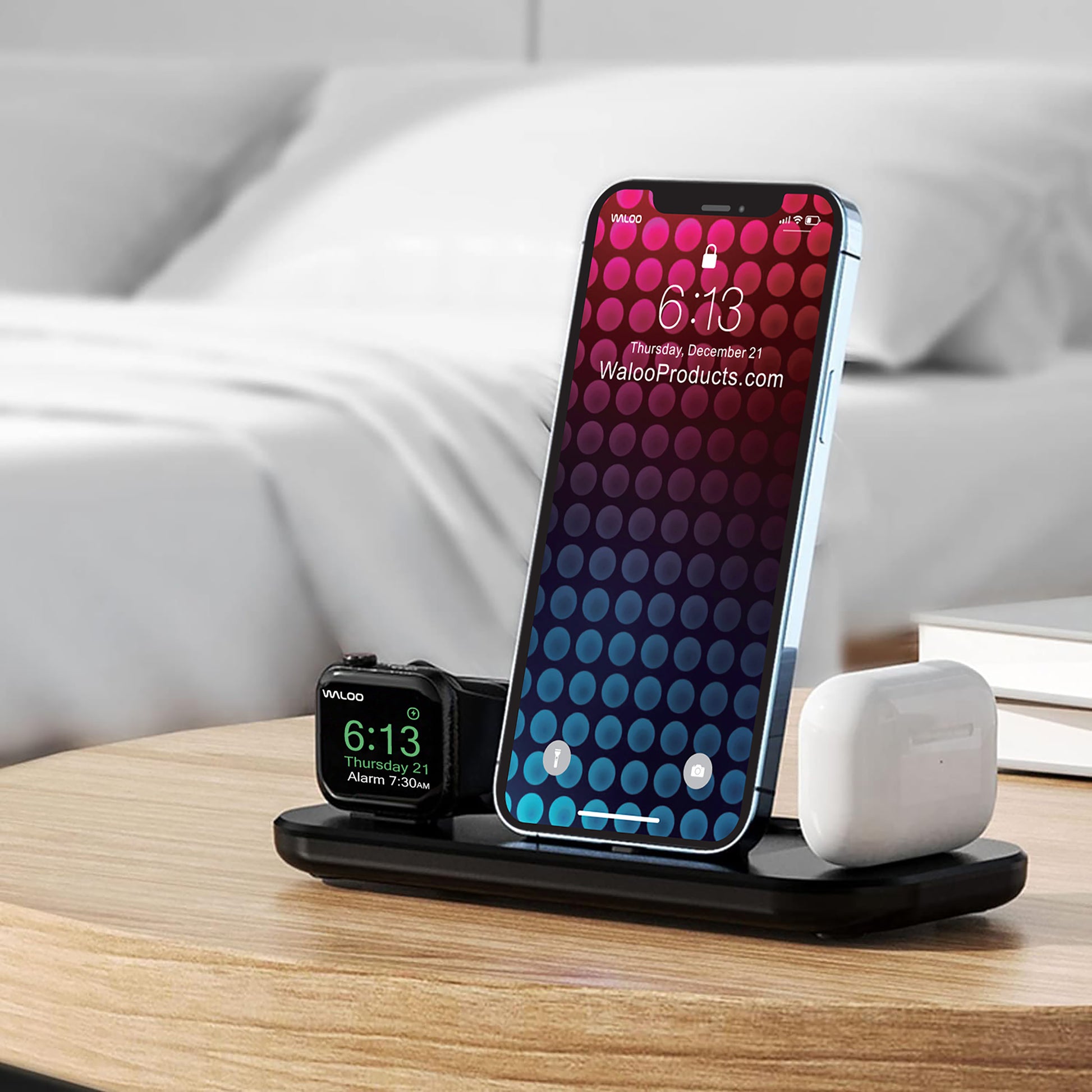 Waloo Portable Foldable Charging Dock For iPhone, Apple Watch