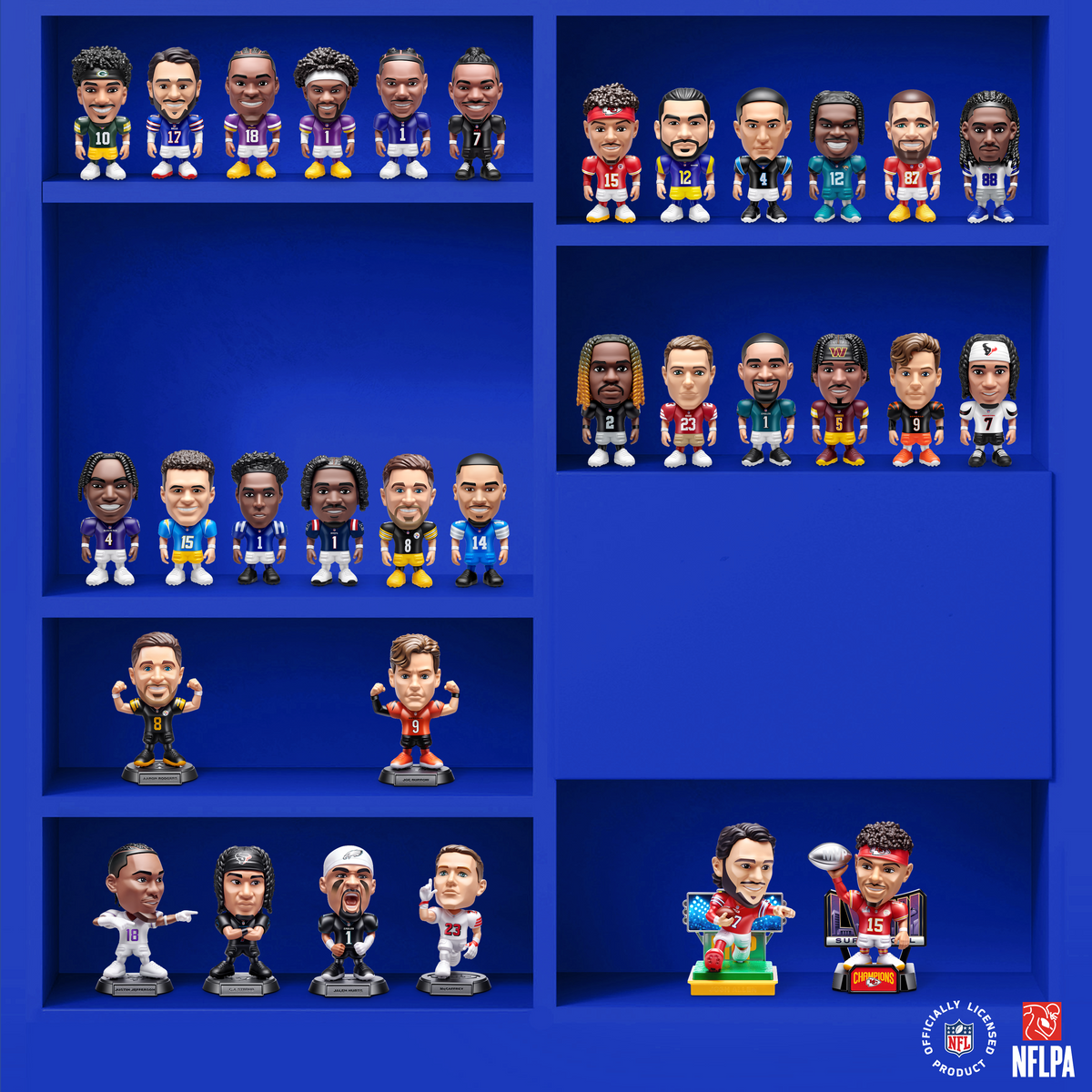 5 Surprise NFL Ballers Series 1 by ZURU, Licensed NFL Collectible,