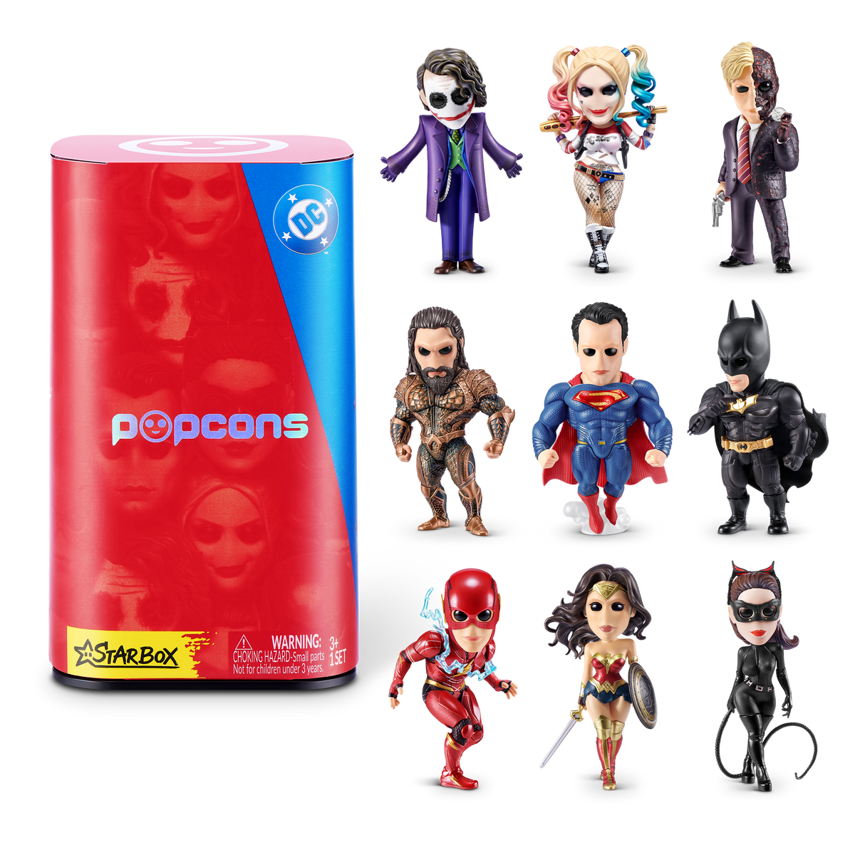 Popcons DC Heroes and Villains Blind Box Collectible Figurine by Starbox