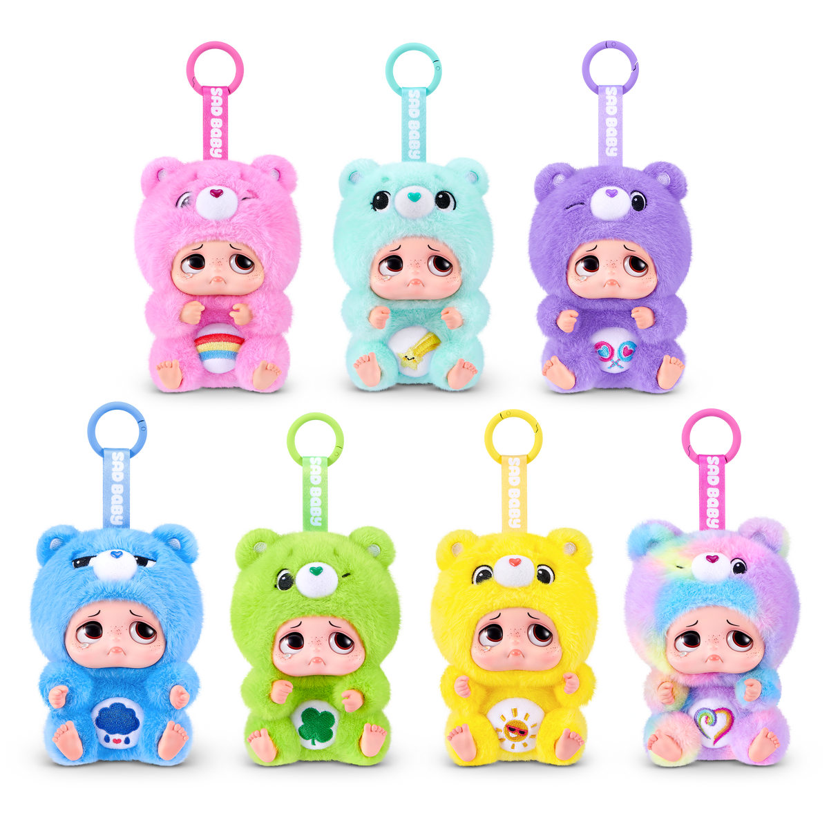 STARBOX Sad Baby Care Bears Series 1 Blind Box Keychains