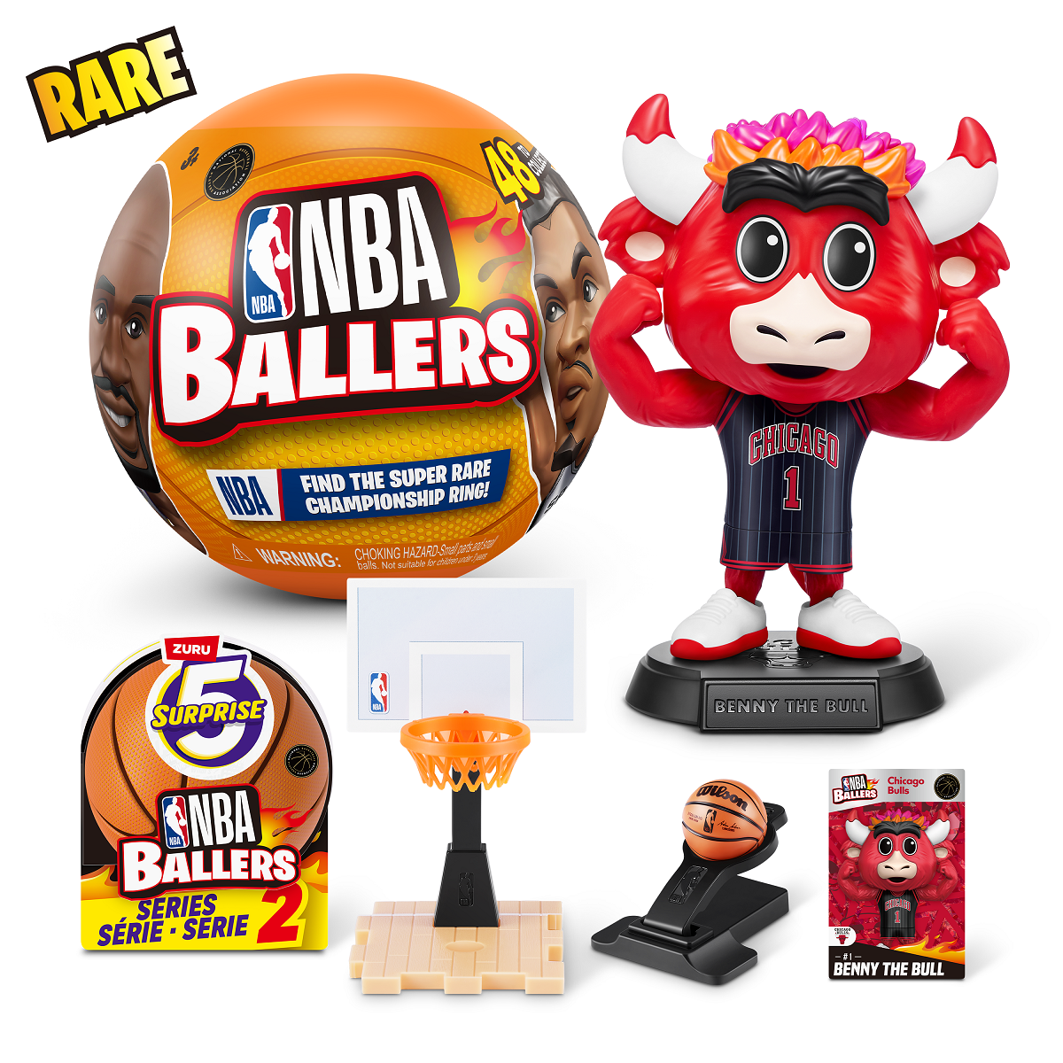 Zuru 5 Surprise NBA Ballers Series 2, Collectible Mystery Capsule, Toy
