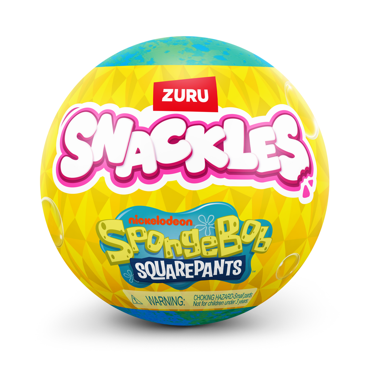 Zuru Snackles Small Sized 5.5 inch Plush Licensed Character Spongebob Squarepants (Mystery-Surprise)