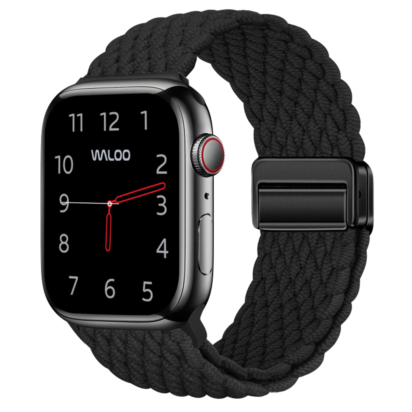 Waloo Braided Nylon Magnetic Loop Band For Apple Watch