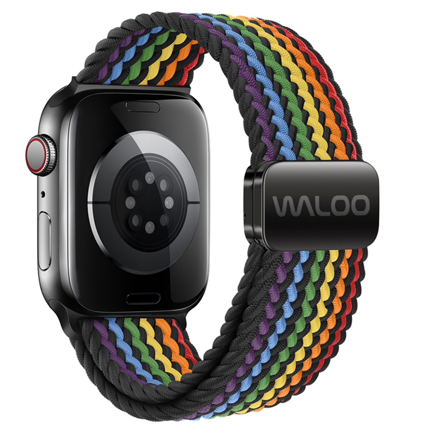 Waloo Braided Nylon Magnetic Loop Band For Apple Watch