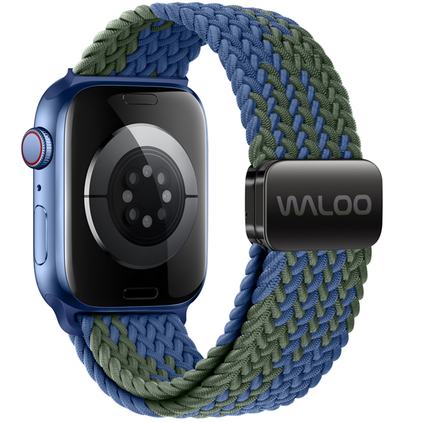 Waloo Braided Nylon Magnetic Loop Band For Apple Watch