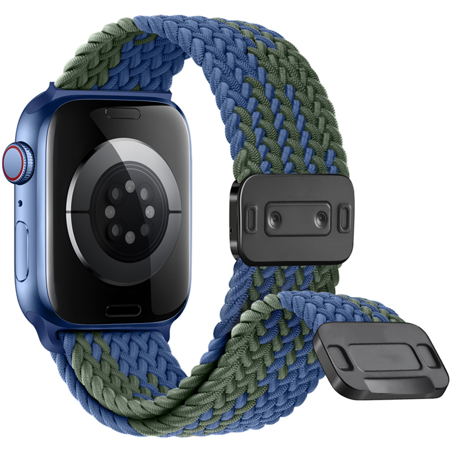 Waloo Braided Nylon Magnetic Loop Band For Apple Watch