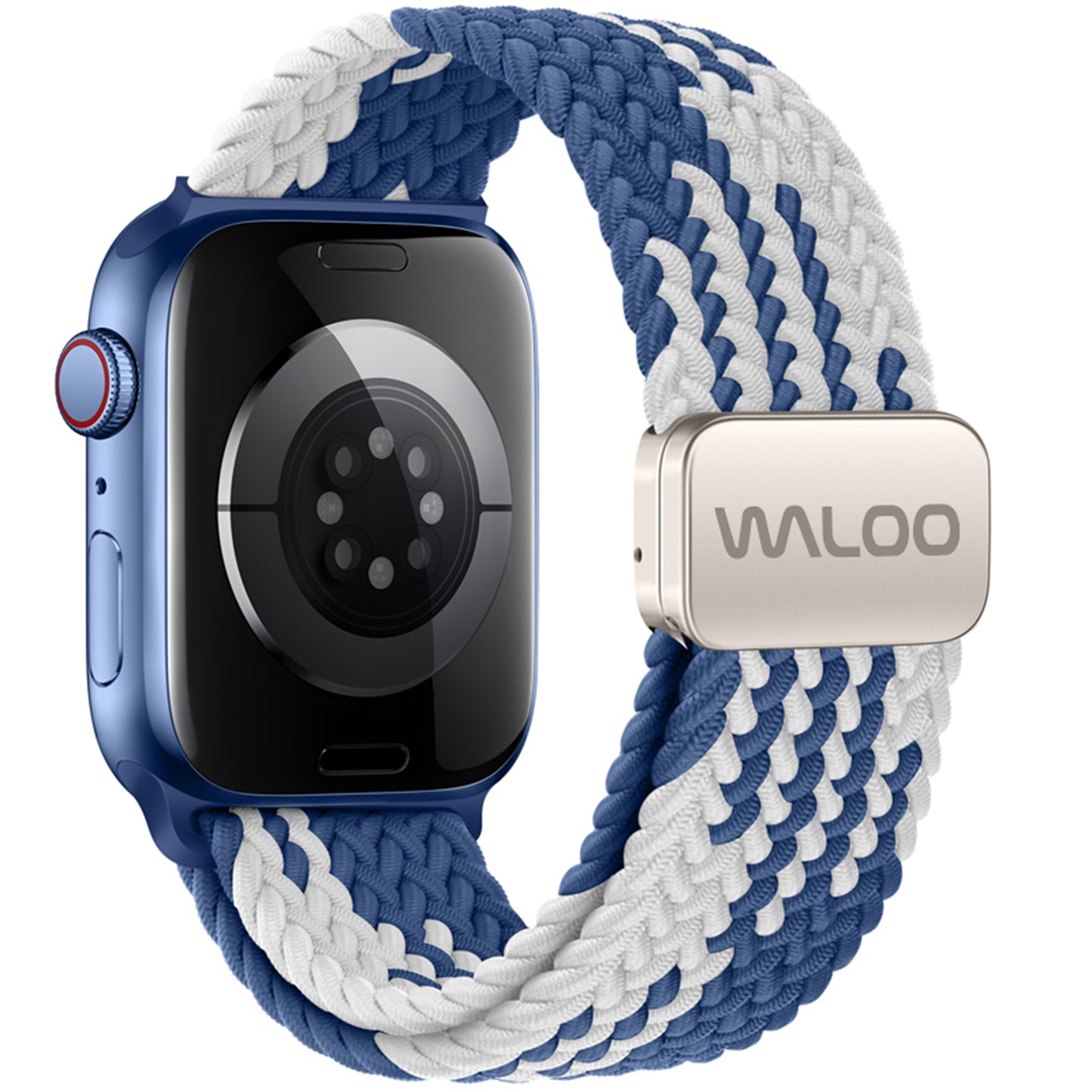 Waloo Braided Nylon Magnetic Loop Band For Apple Watch