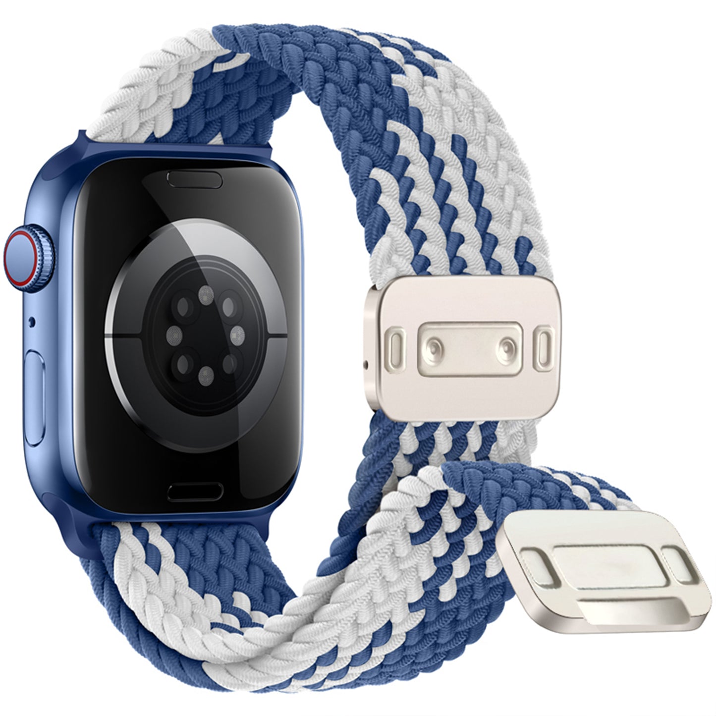 Waloo Braided Nylon Magnetic Loop Band For Apple Watch