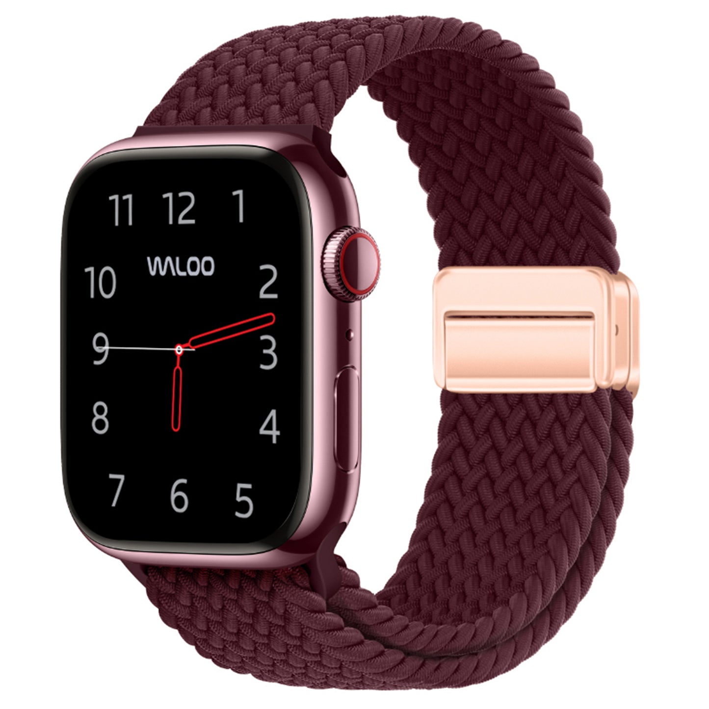 Waloo Braided Nylon Magnetic Loop Band For Apple Watch