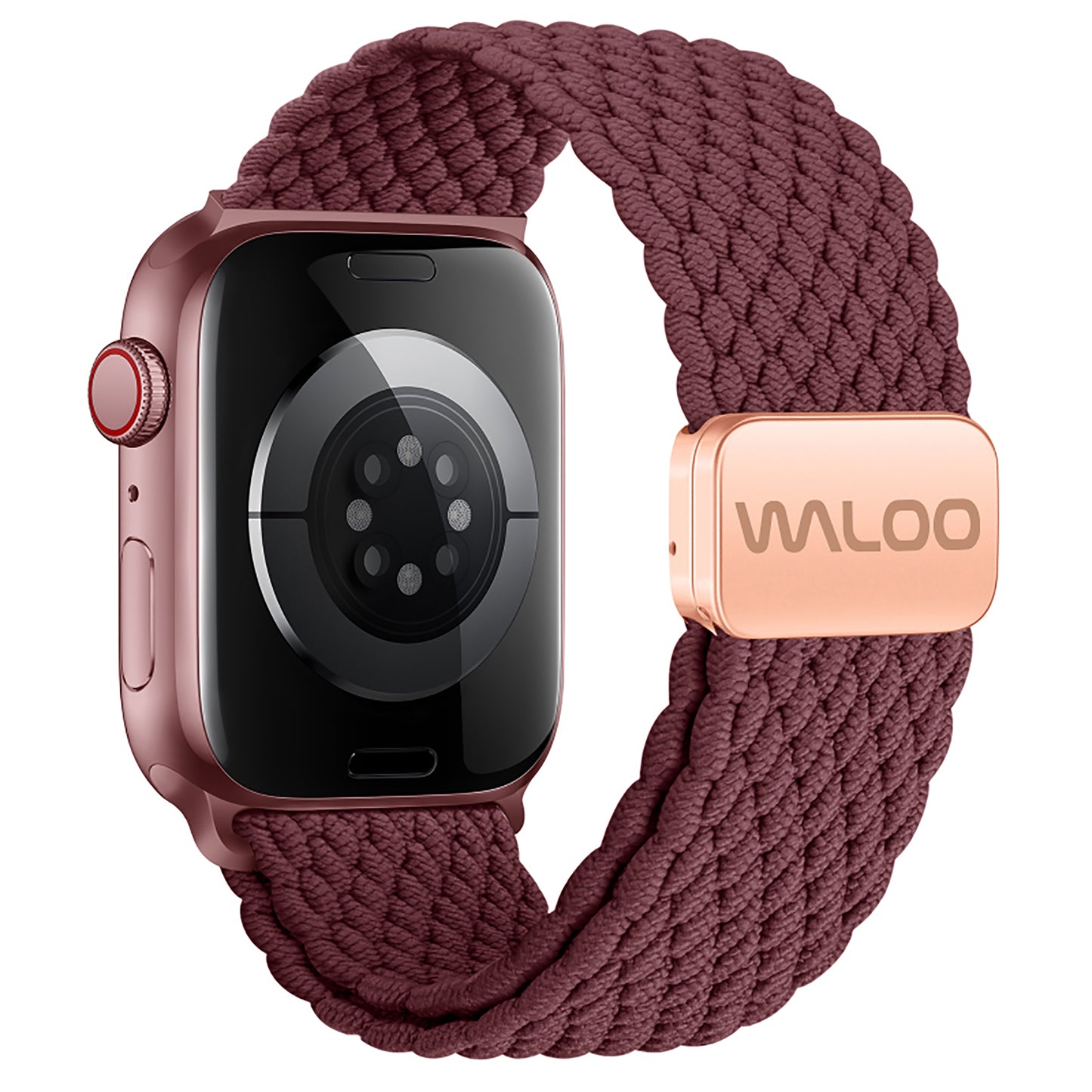 Waloo Braided Nylon Magnetic Loop Band For Apple Watch
