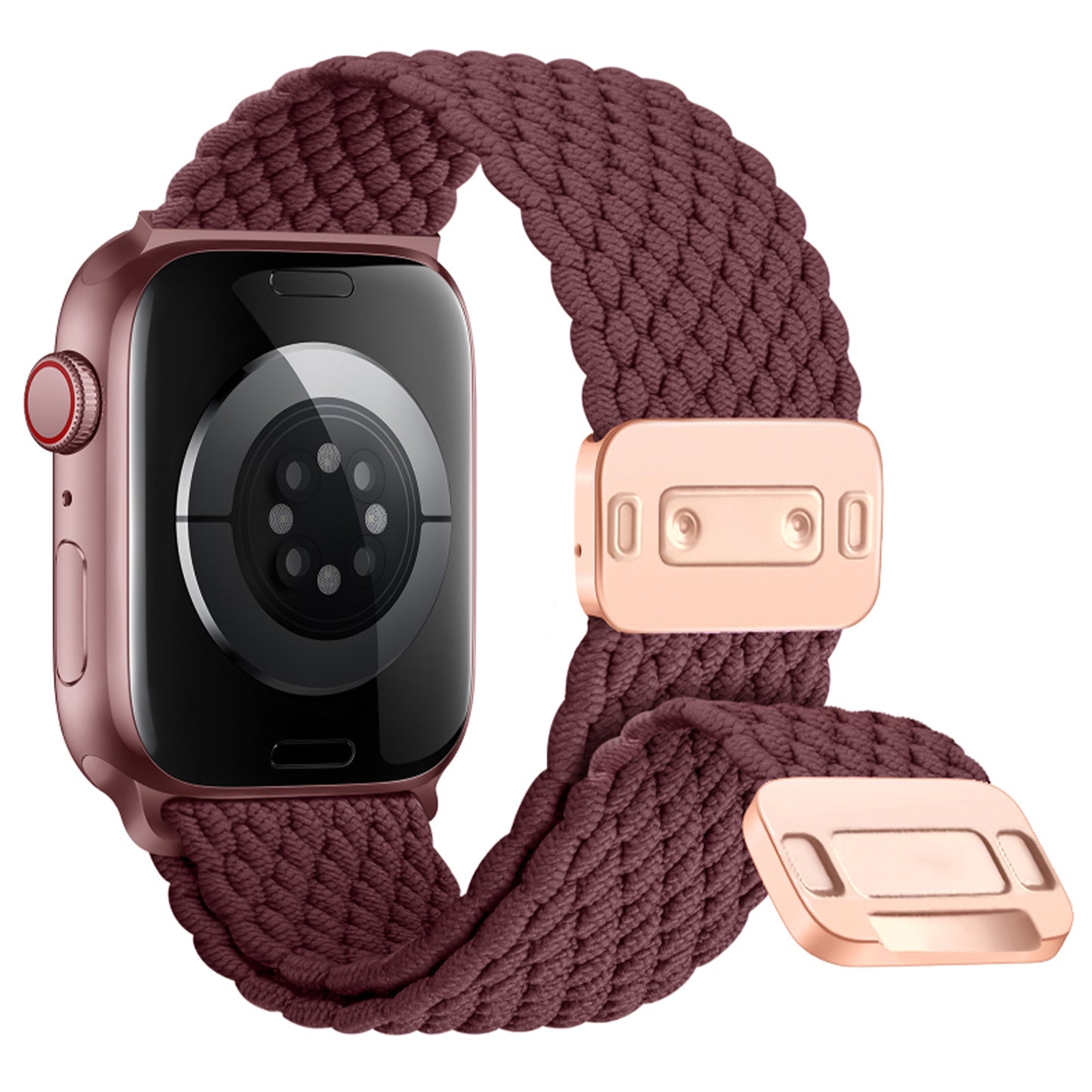 Waloo Braided Nylon Magnetic Loop Band For Apple Watch