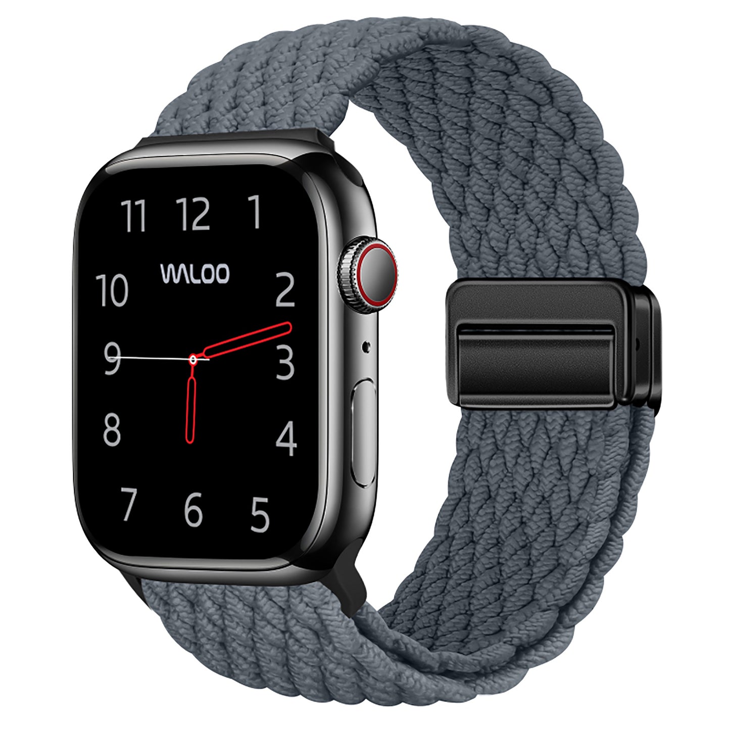 Waloo Braided Nylon Magnetic Loop Band For Apple Watch