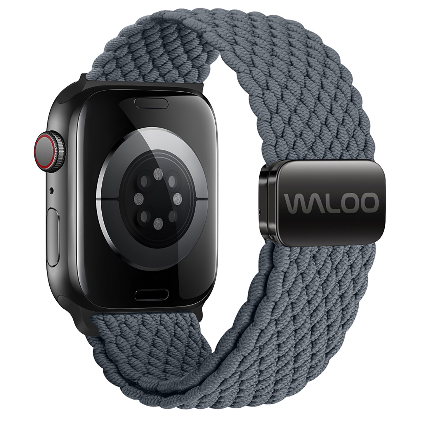 Waloo Braided Nylon Magnetic Loop Band For Apple Watch