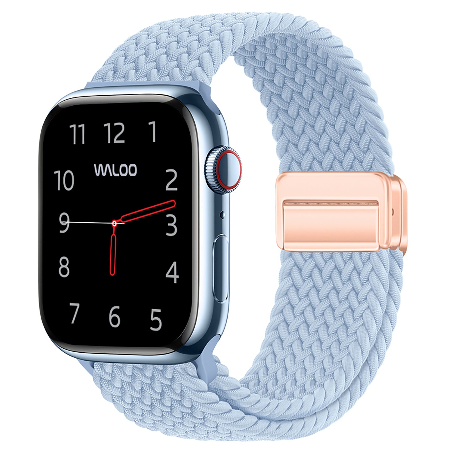 Waloo Braided Nylon Magnetic Loop Band For Apple Watch