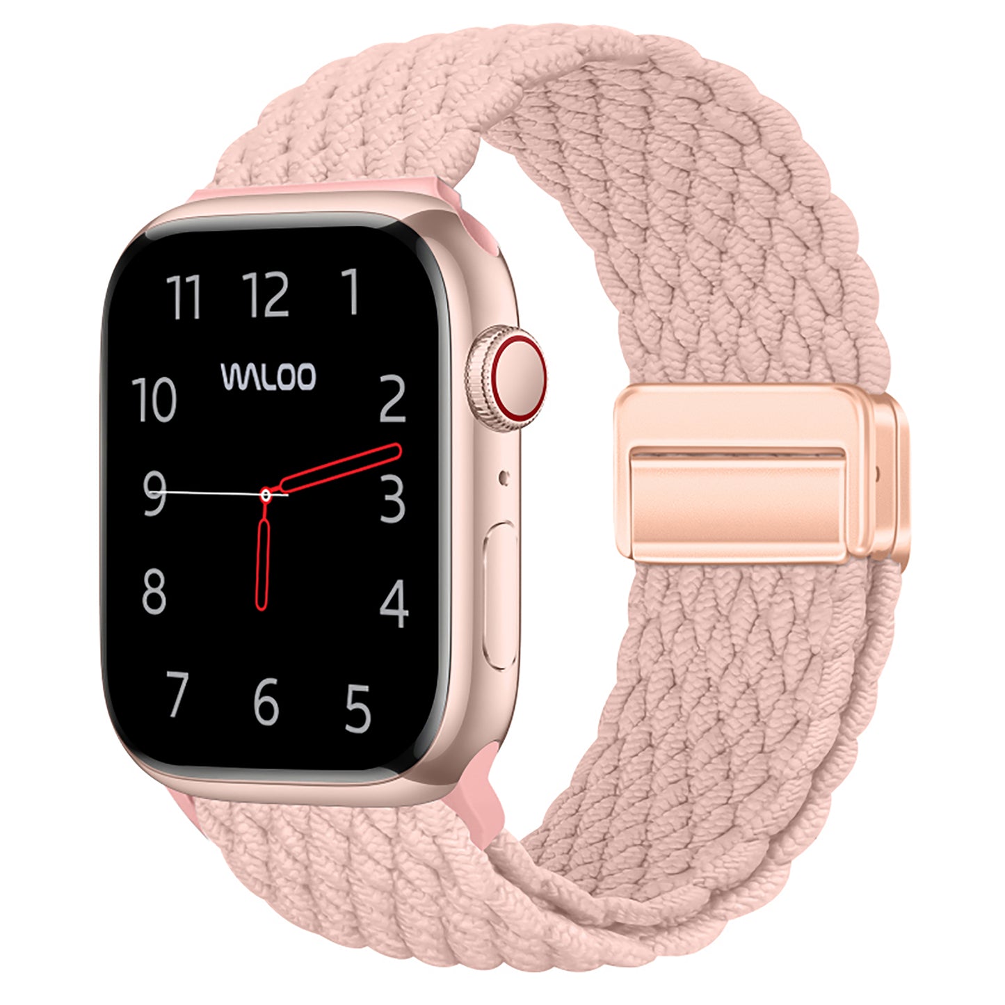 Waloo Braided Nylon Magnetic Loop Band For Apple Watch
