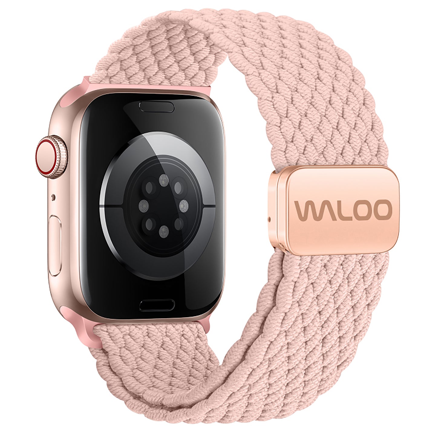 Waloo Braided Nylon Magnetic Loop Band For Apple Watch