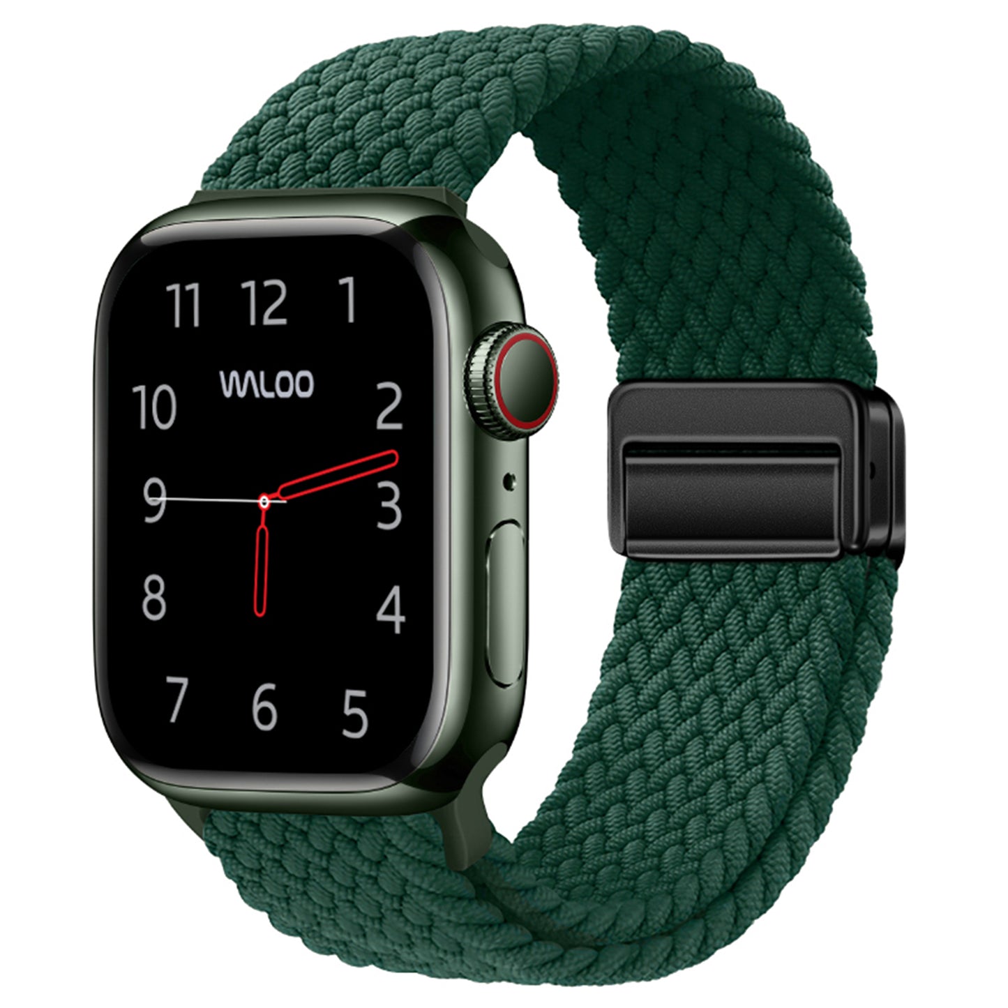 Waloo Braided Nylon Magnetic Loop Band For Apple Watch
