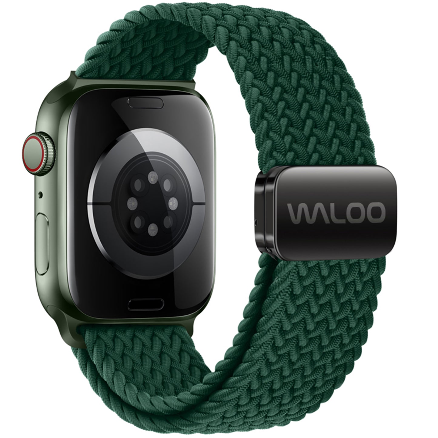 Waloo Braided Nylon Magnetic Loop Band For Apple Watch