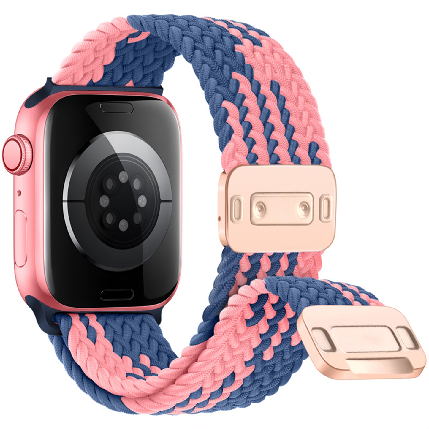 Waloo Braided Nylon Magnetic Loop Band For Apple Watch