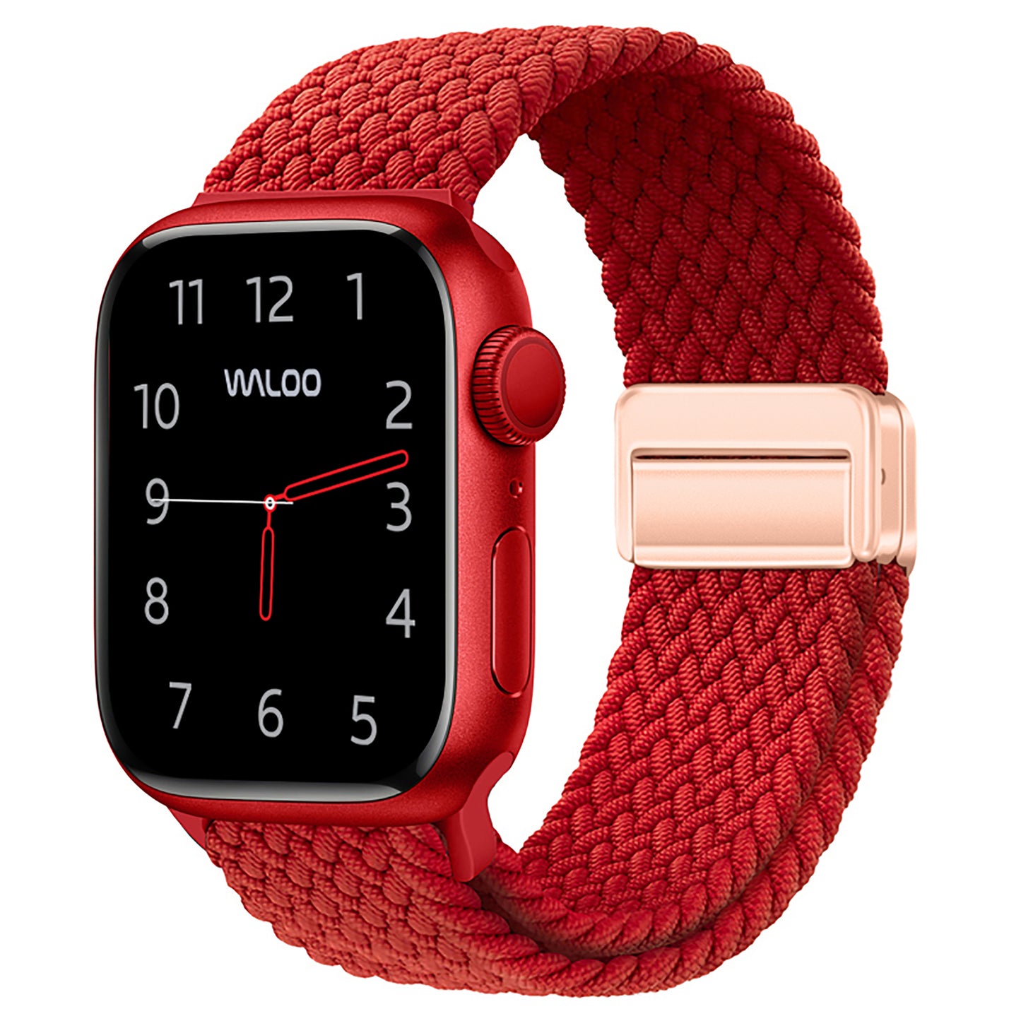 Waloo Braided Nylon Magnetic Loop Band For Apple Watch