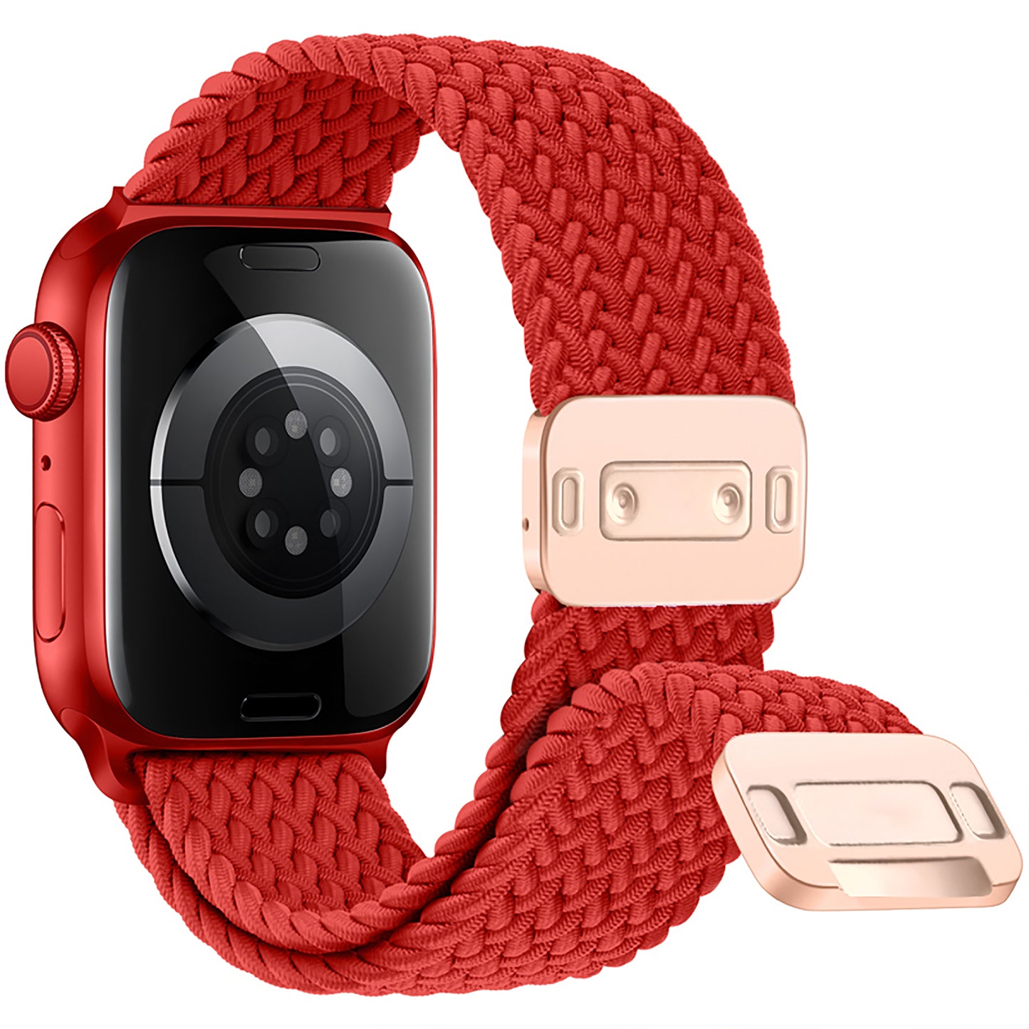 Waloo Braided Nylon Magnetic Loop Band For Apple Watch