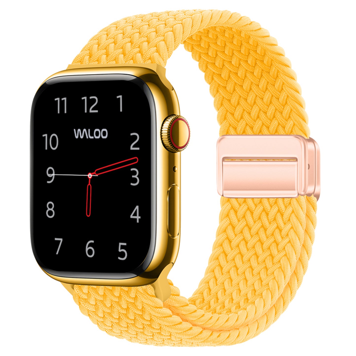 Waloo Braided Nylon Magnetic Loop Band For Apple Watch