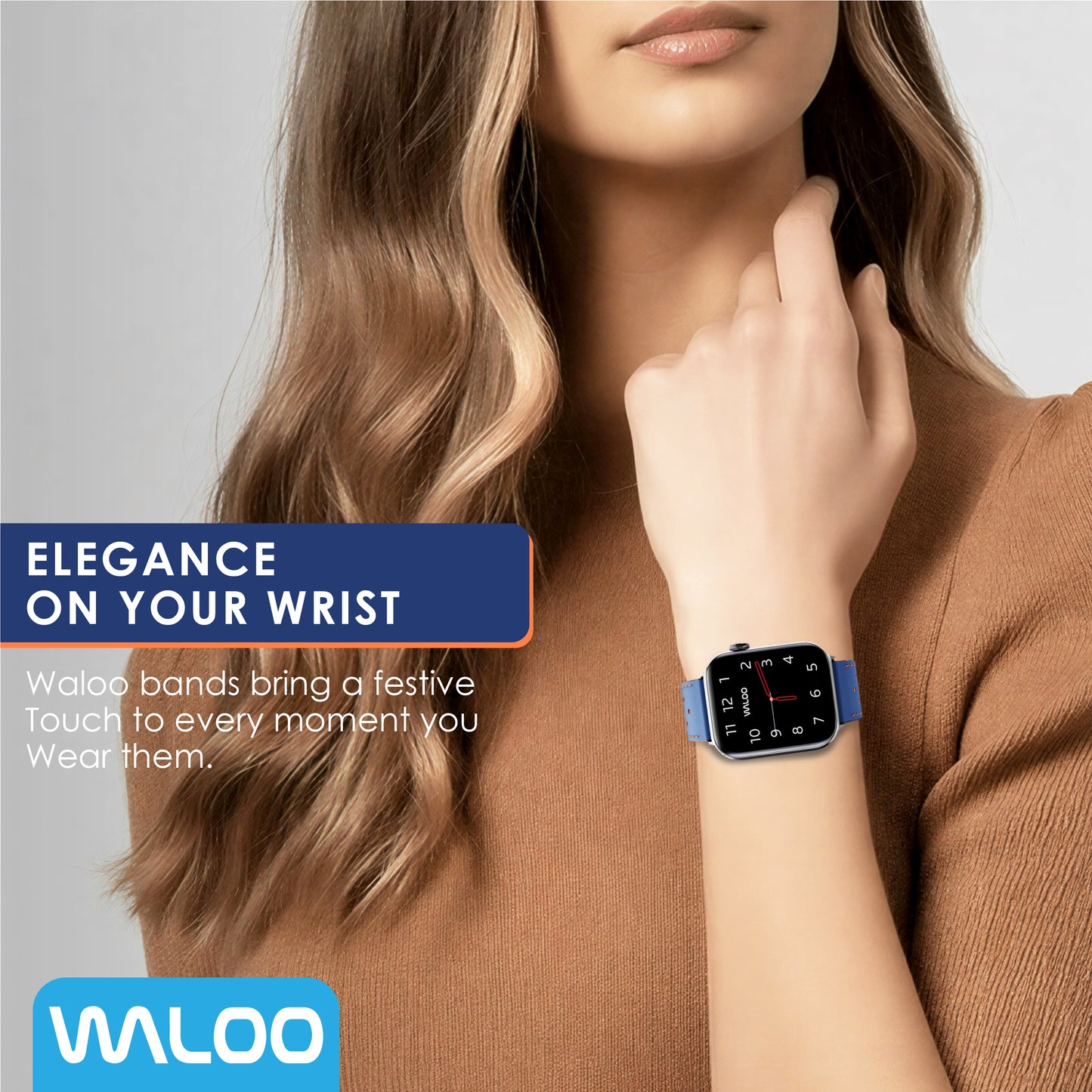 Waloo Breathable Leather Band For Apple Watch