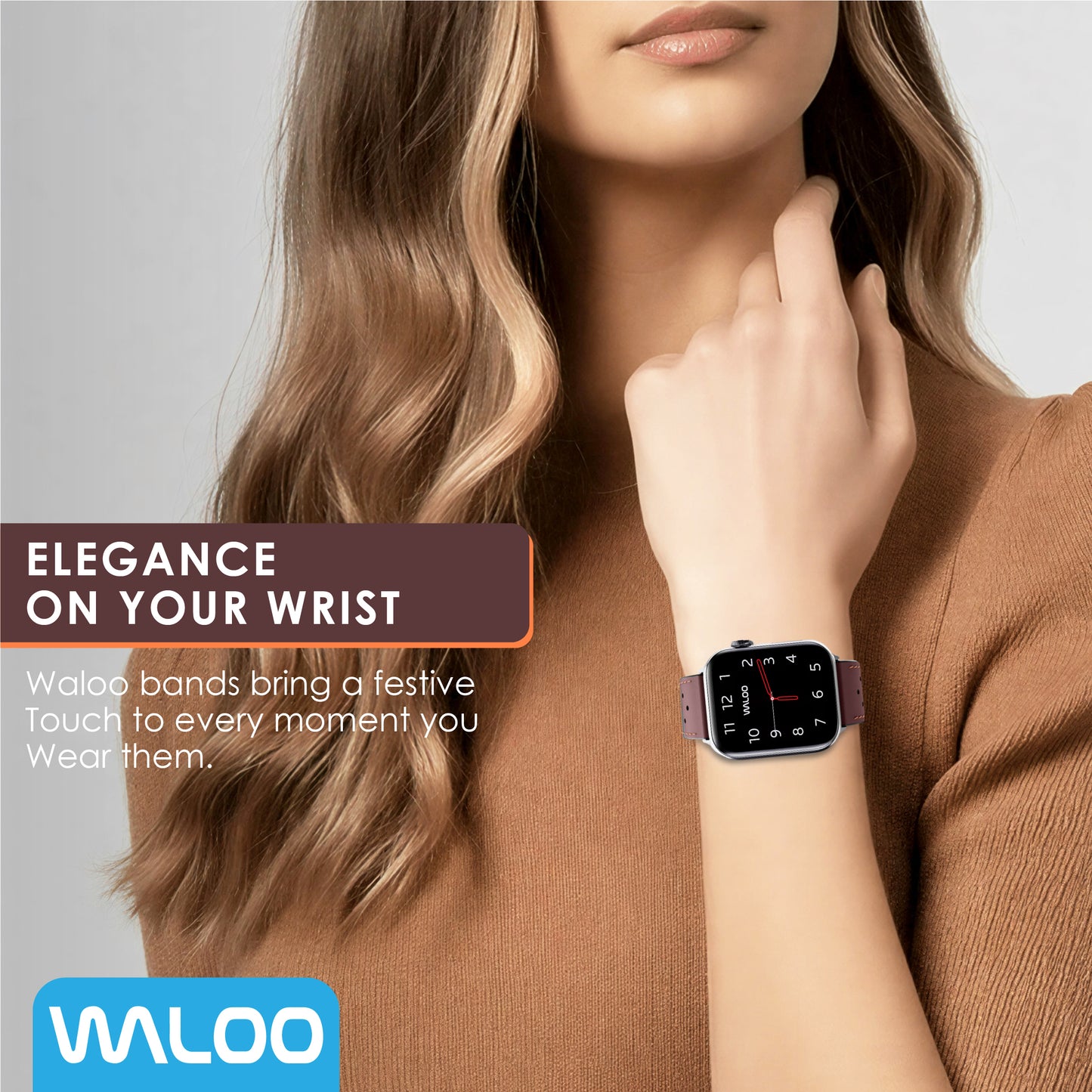 Waloo Breathable Leather Band For Apple Watch