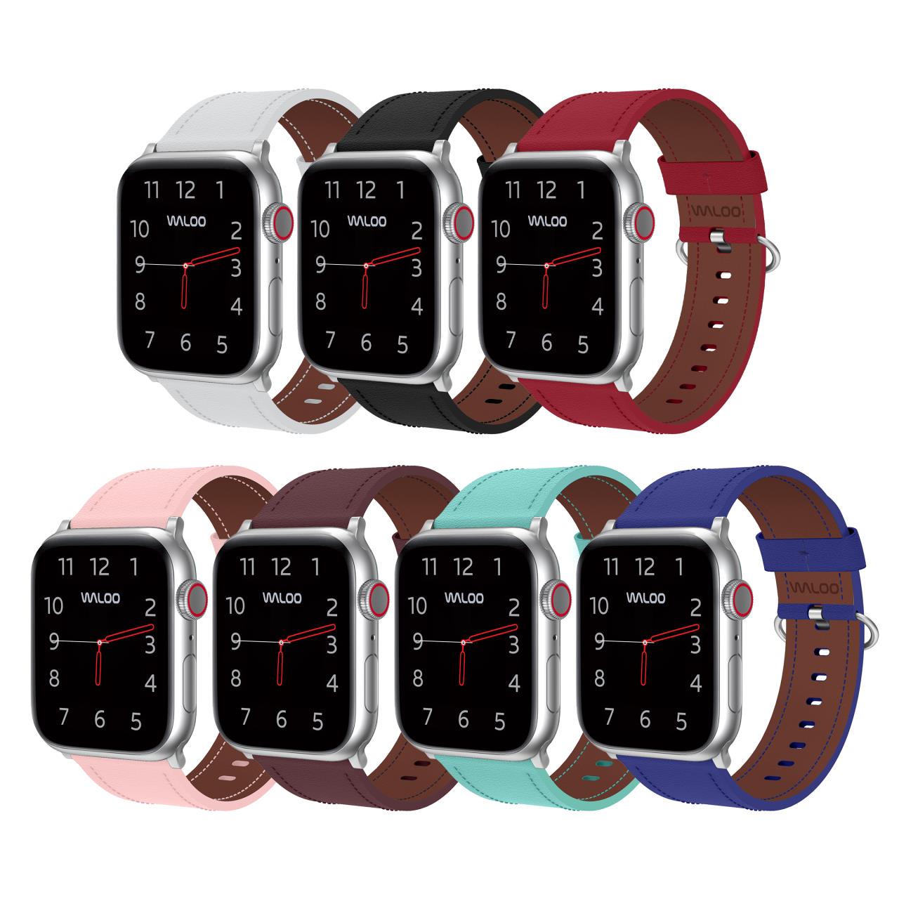 Waloo Classic Leather Band For Apple Watch