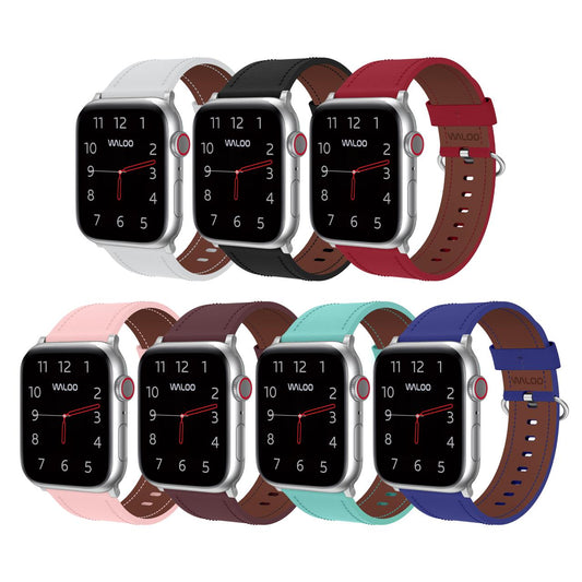 Waloo Classic Leather Band For Apple Watch
