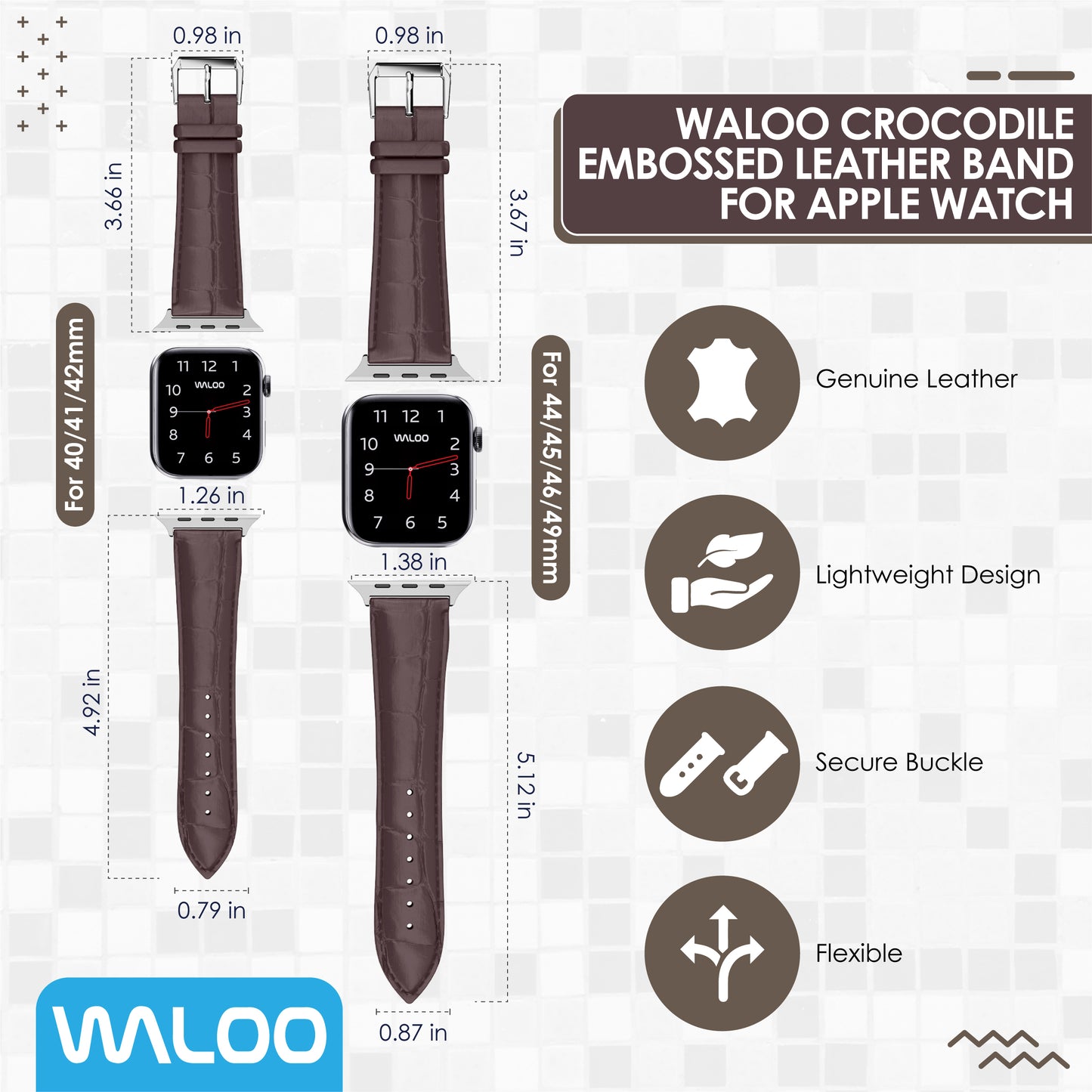Waloo Crocodile Band For Apple Watch