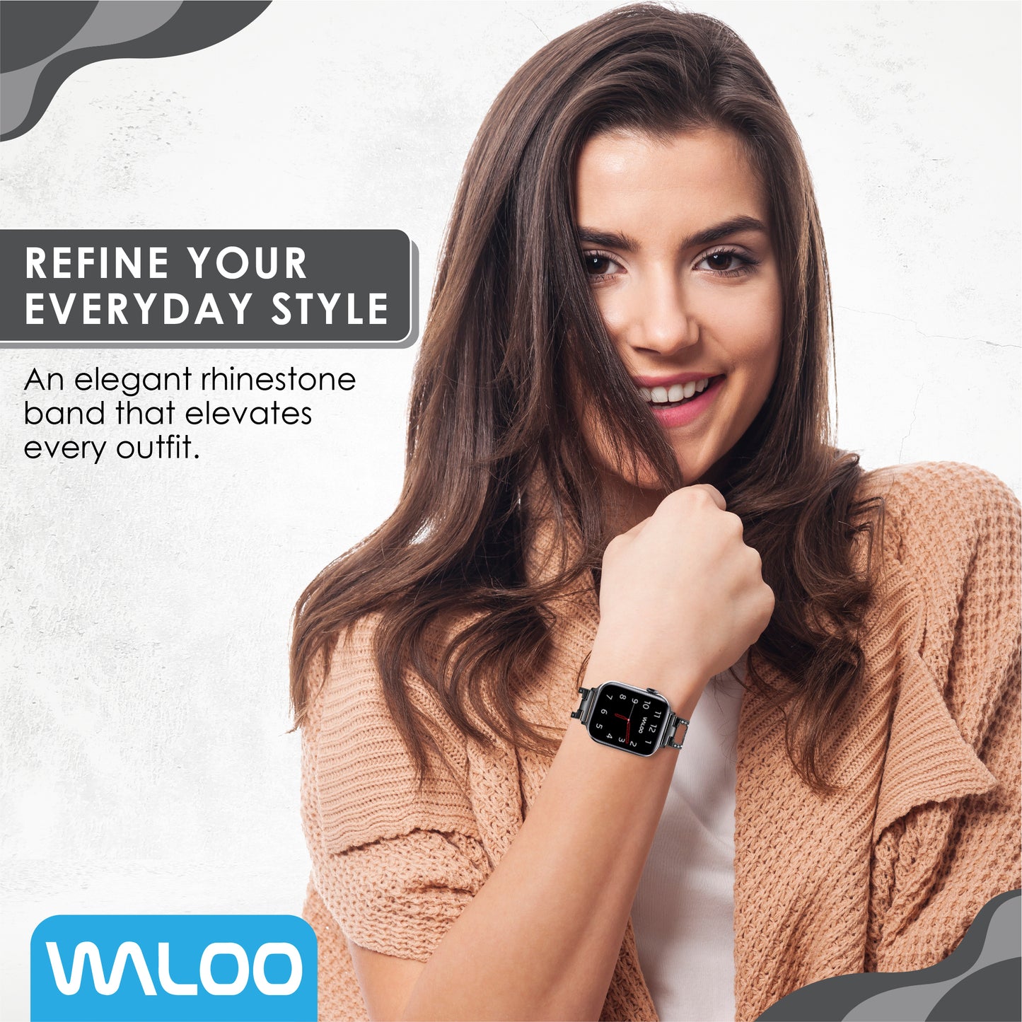 Waloo Diamond Rhinestone Band For Apple Watch