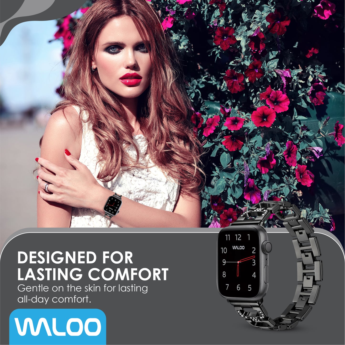 Waloo Diamond Rhinestone Band For Apple Watch