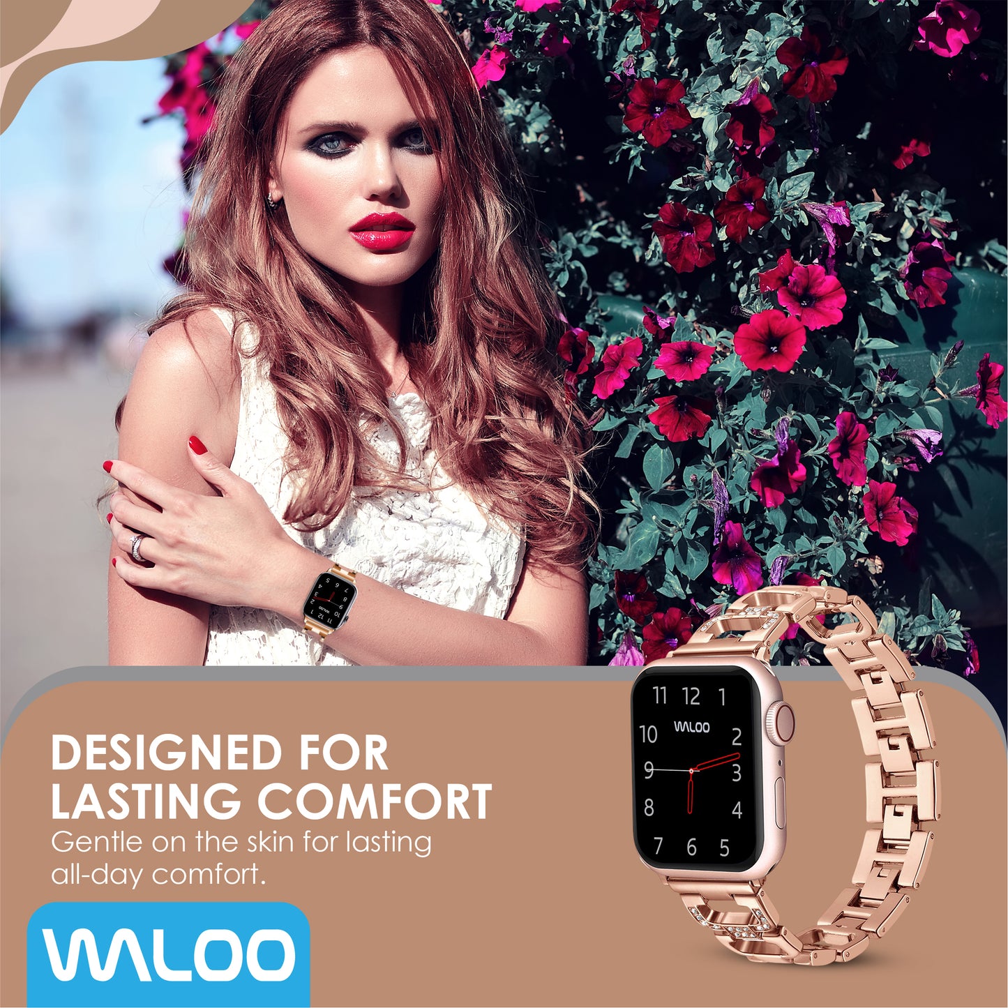 Waloo Diamond Rhinestone Band For Apple Watch