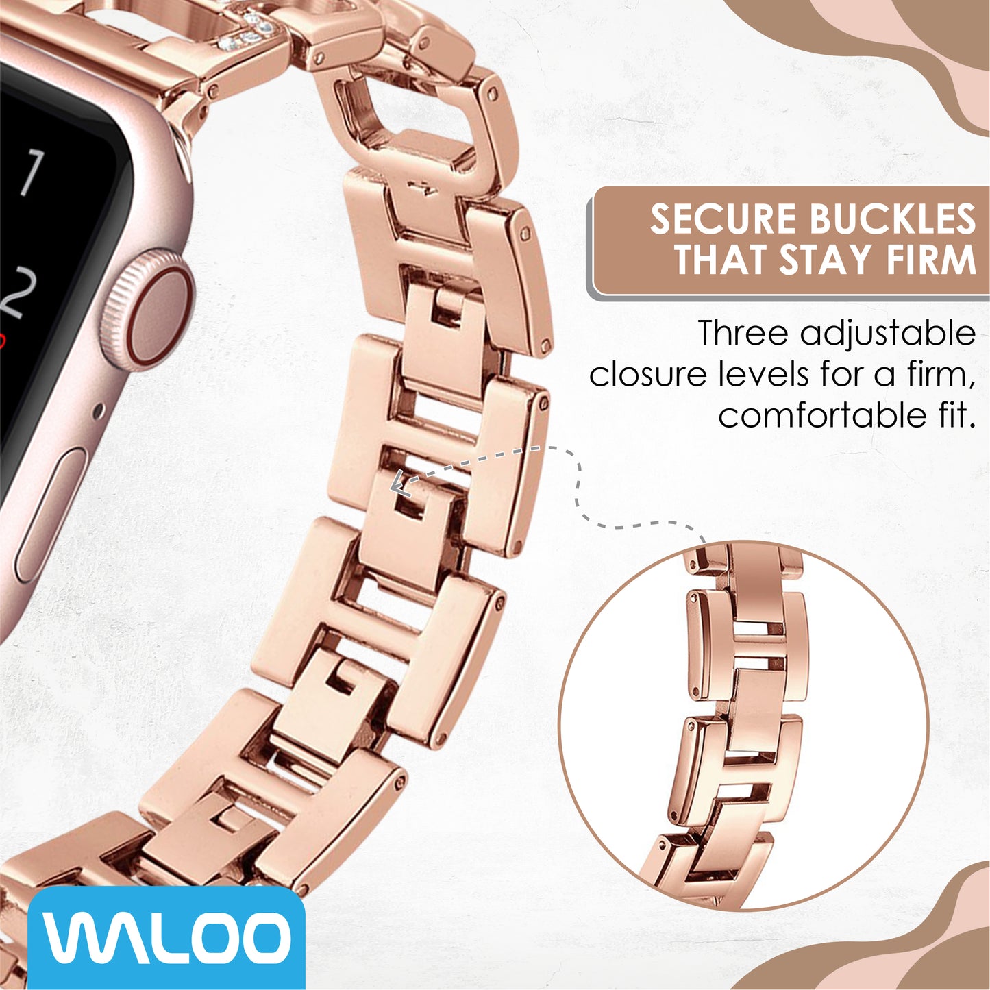 Waloo Diamond Rhinestone Band For Apple Watch