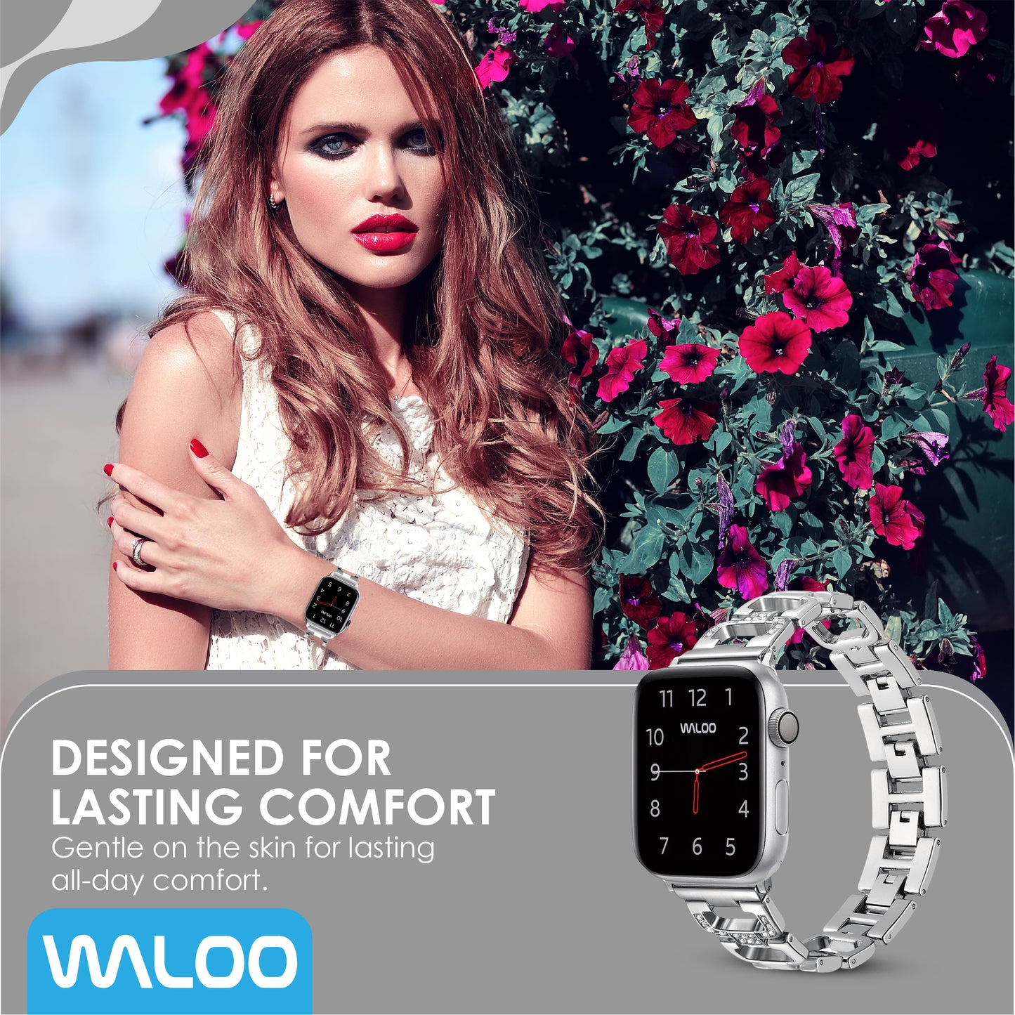 Waloo Diamond Rhinestone Band For Apple Watch