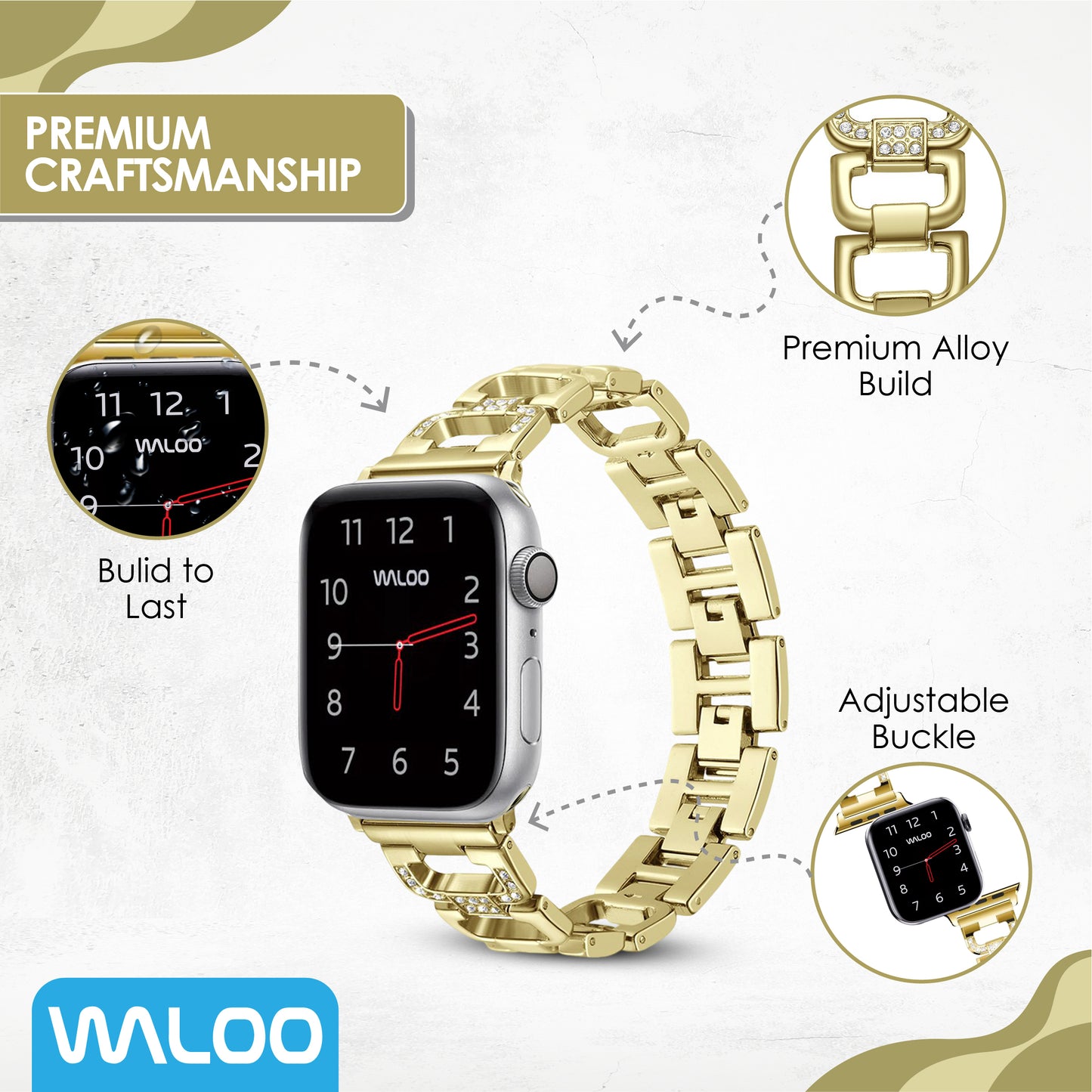 Waloo Diamond Rhinestone Band For Apple Watch