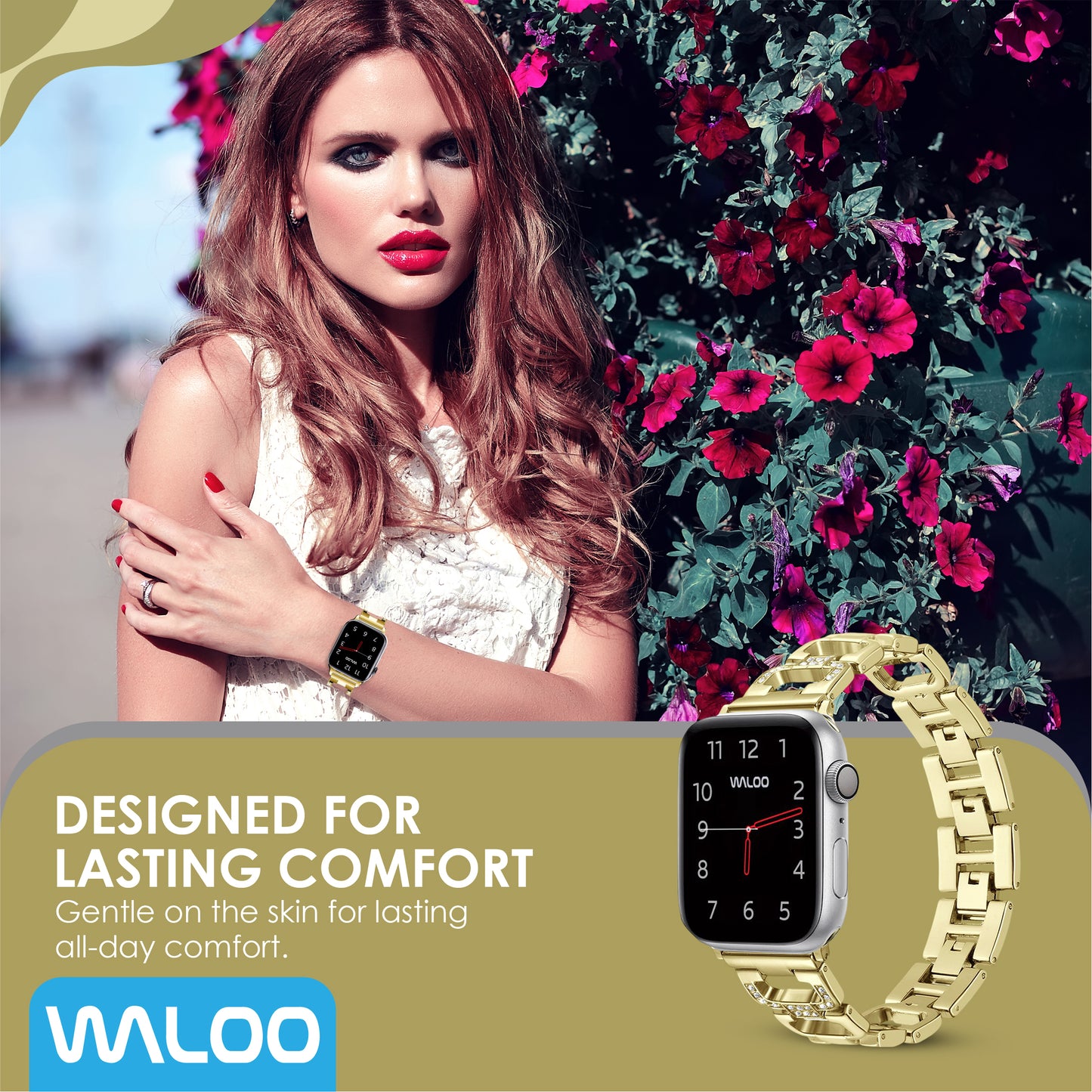 Waloo Diamond Rhinestone Band For Apple Watch