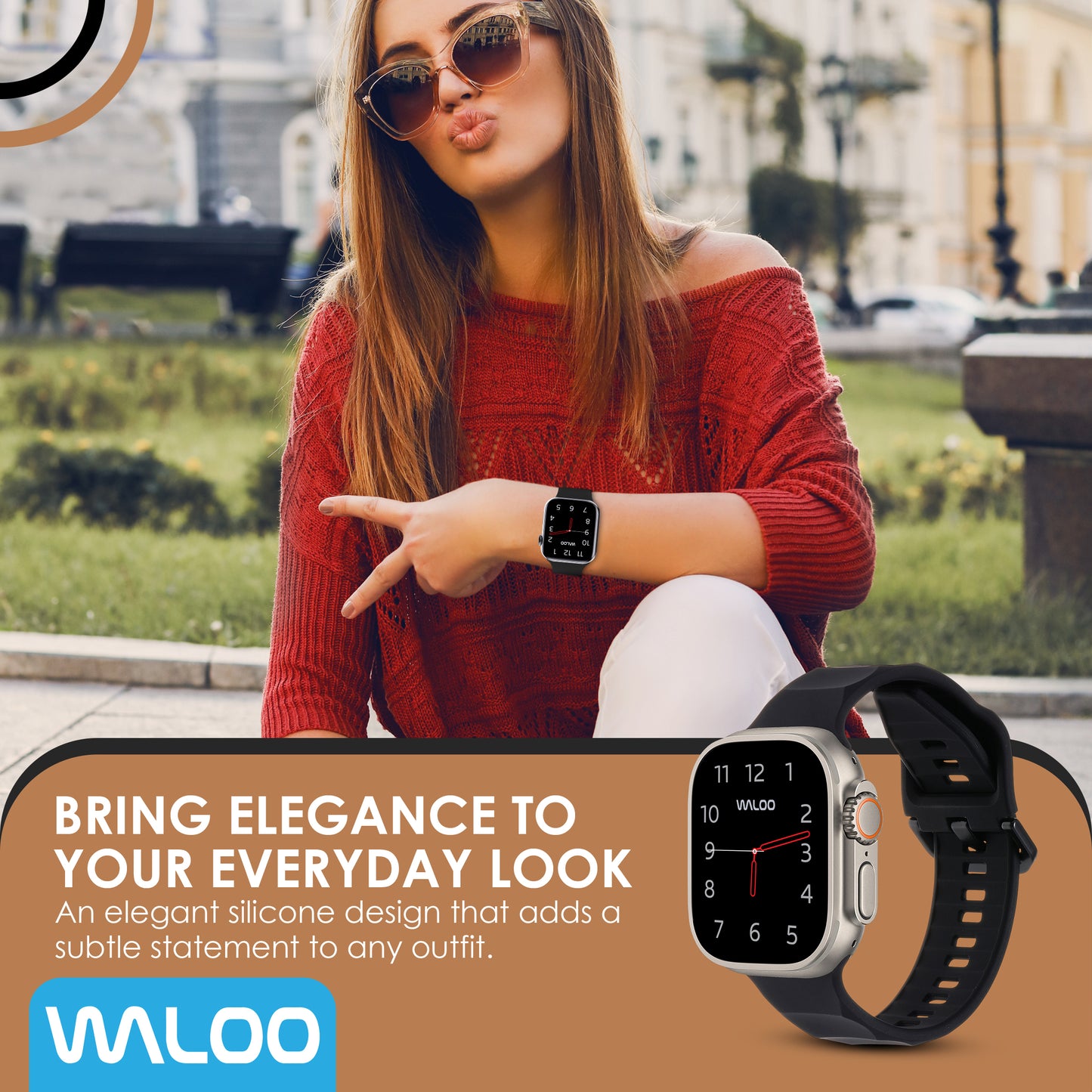 Waloo Explorer Silicone Band For Apple Watch