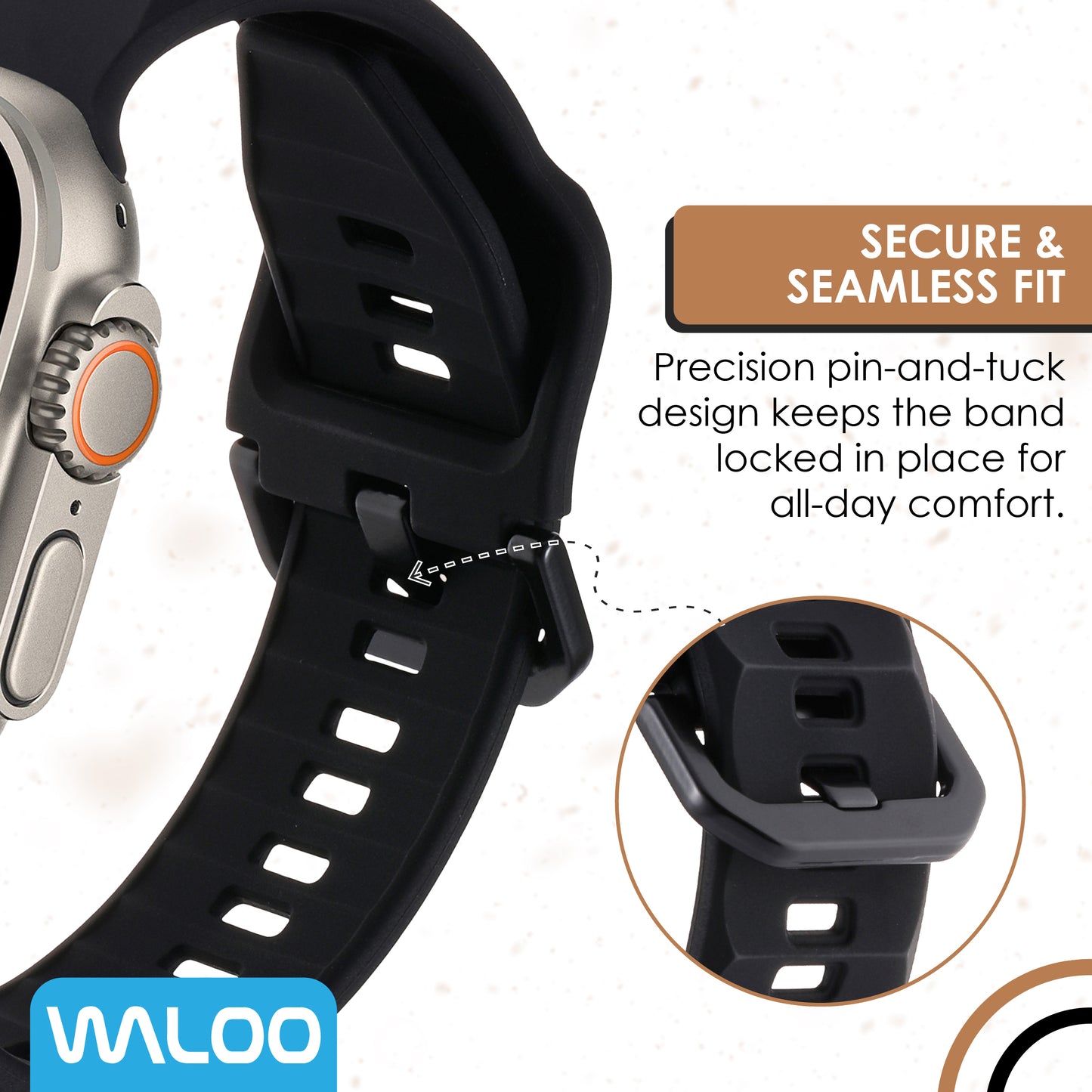 Waloo Explorer Silicone Band For Apple Watch