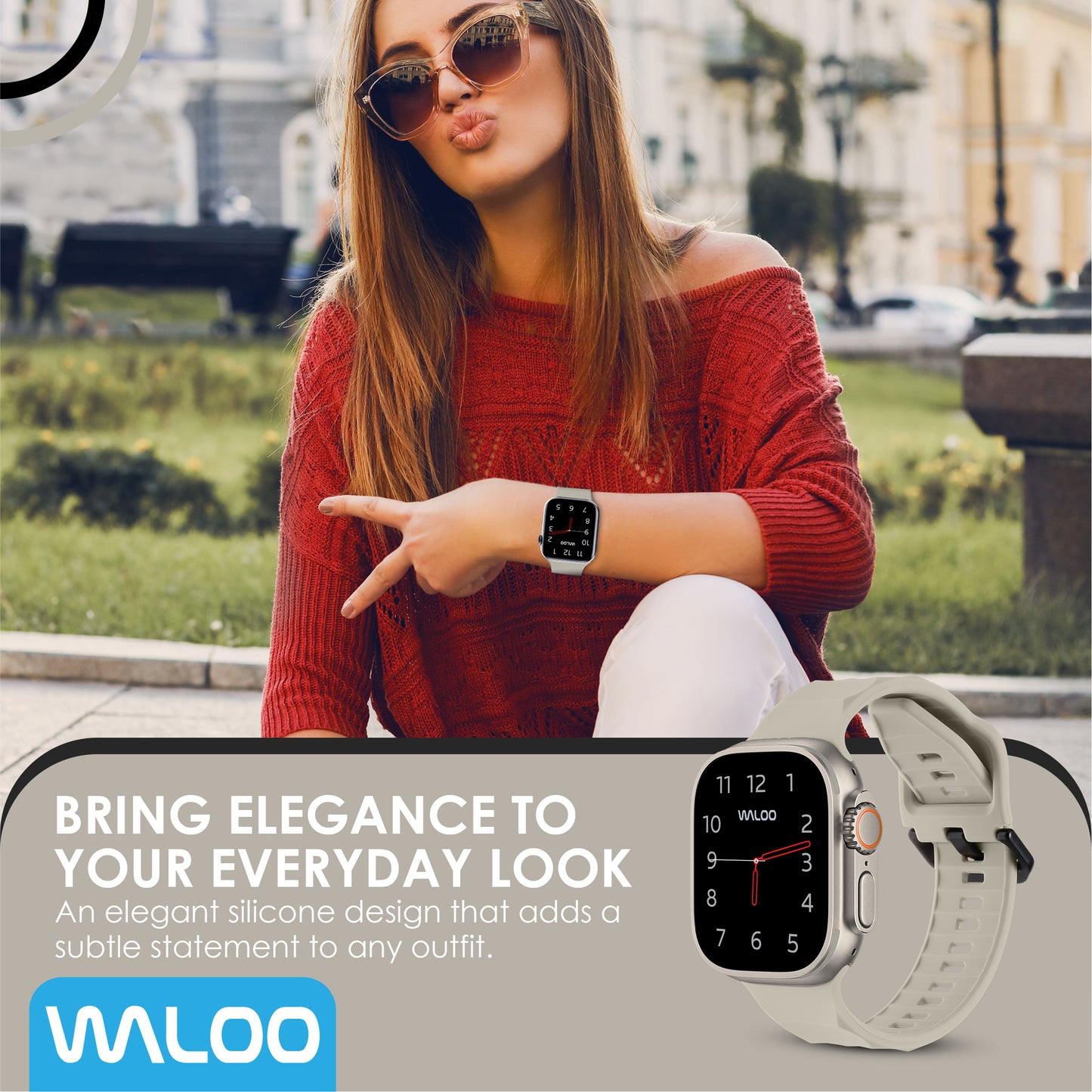 Waloo Explorer Silicone Band For Apple Watch