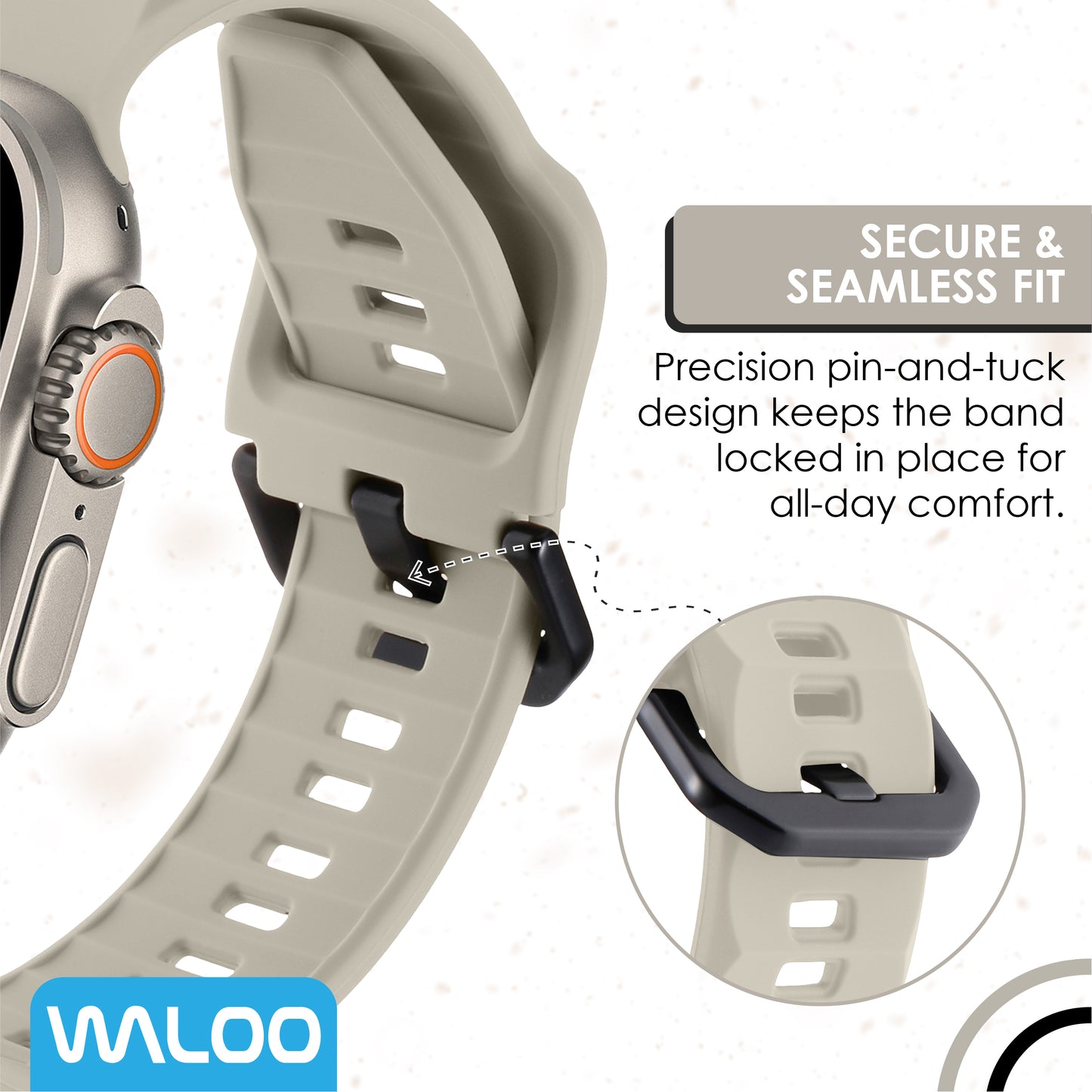 Waloo Explorer Silicone Band For Apple Watch
