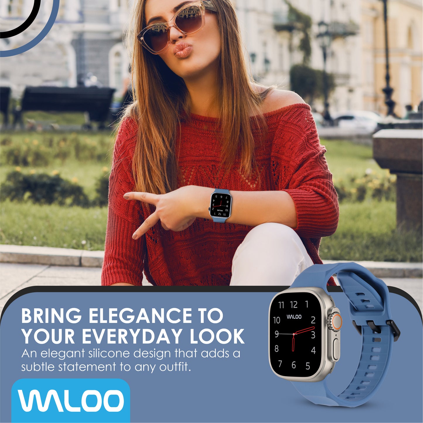 Waloo Explorer Silicone Band For Apple Watch