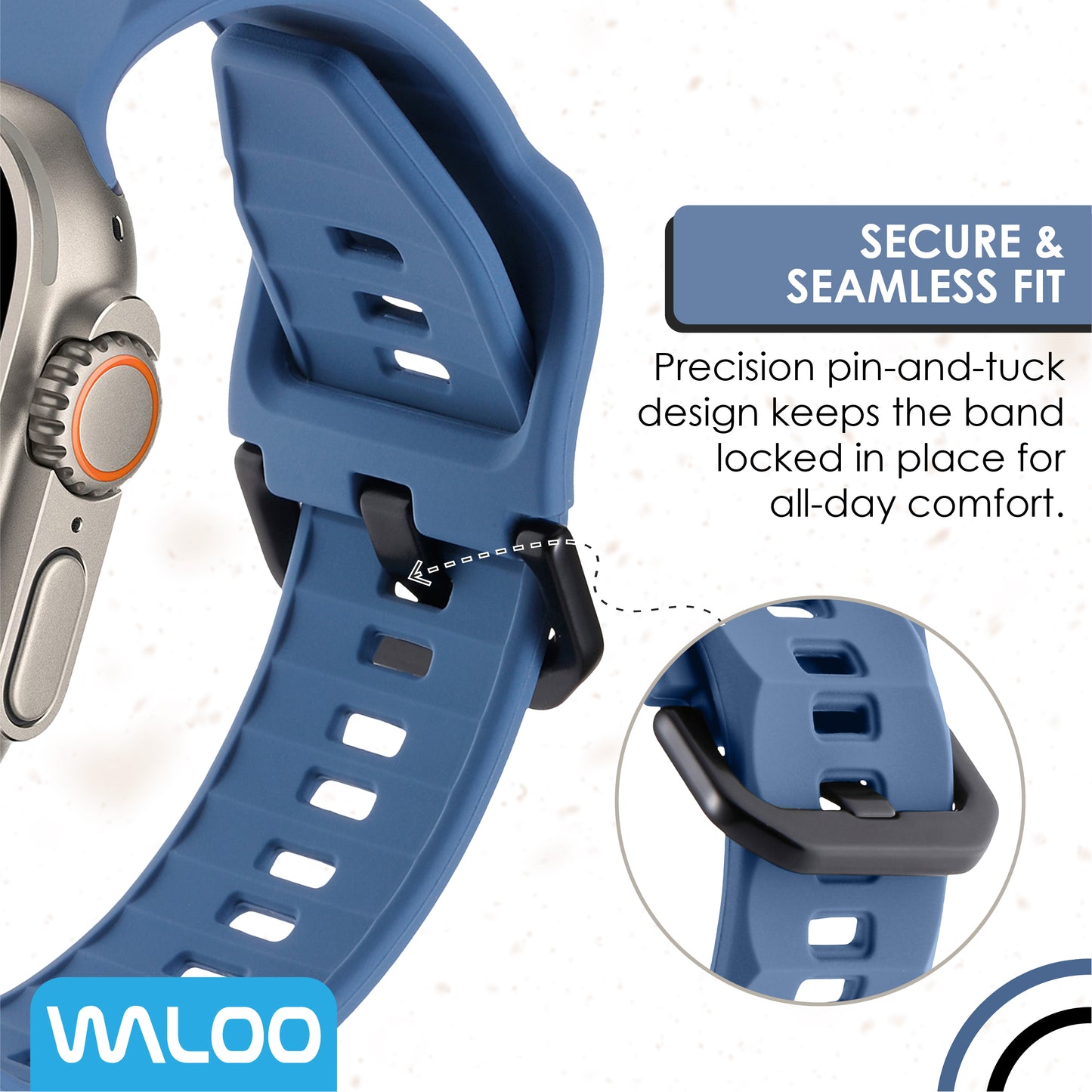 Waloo Explorer Silicone Band For Apple Watch